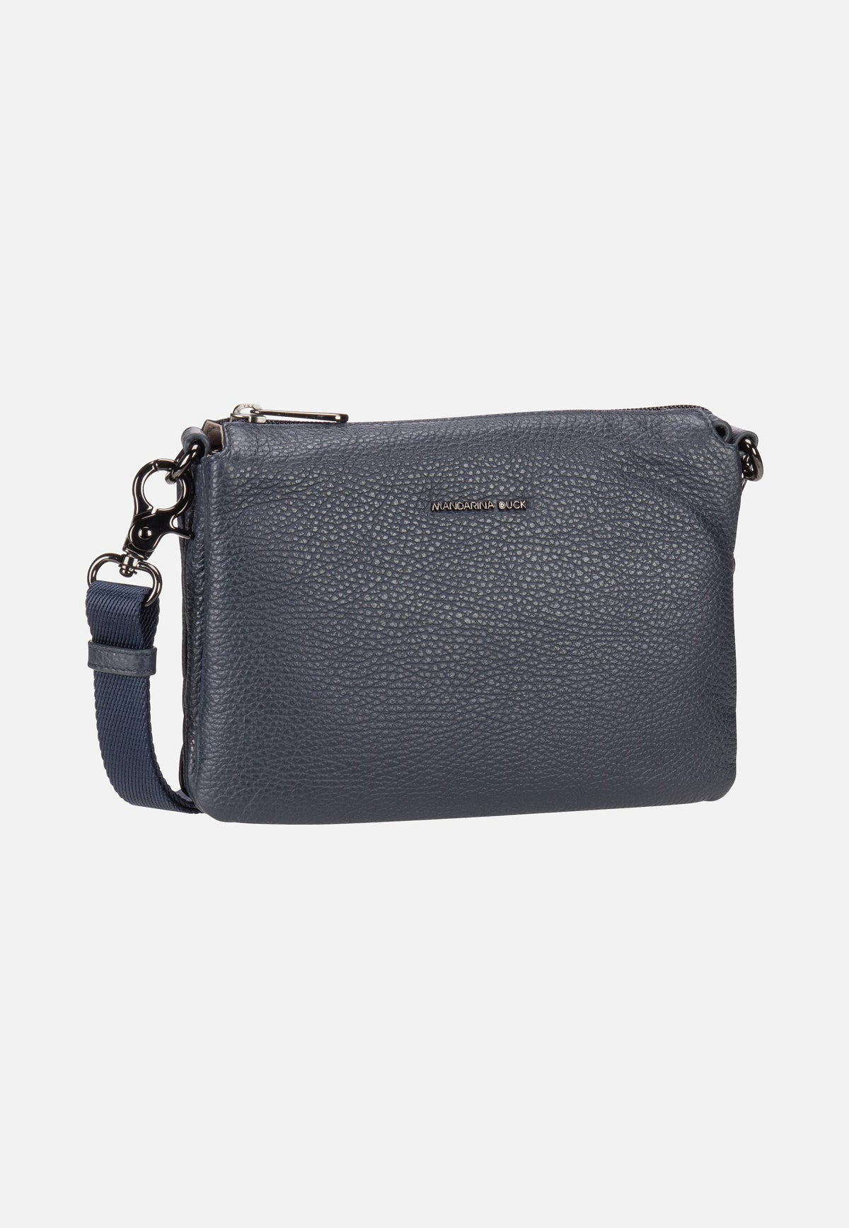 Mandarina Duck Mellow Leather Pochette FZT82 Dress Blue Schoudertas