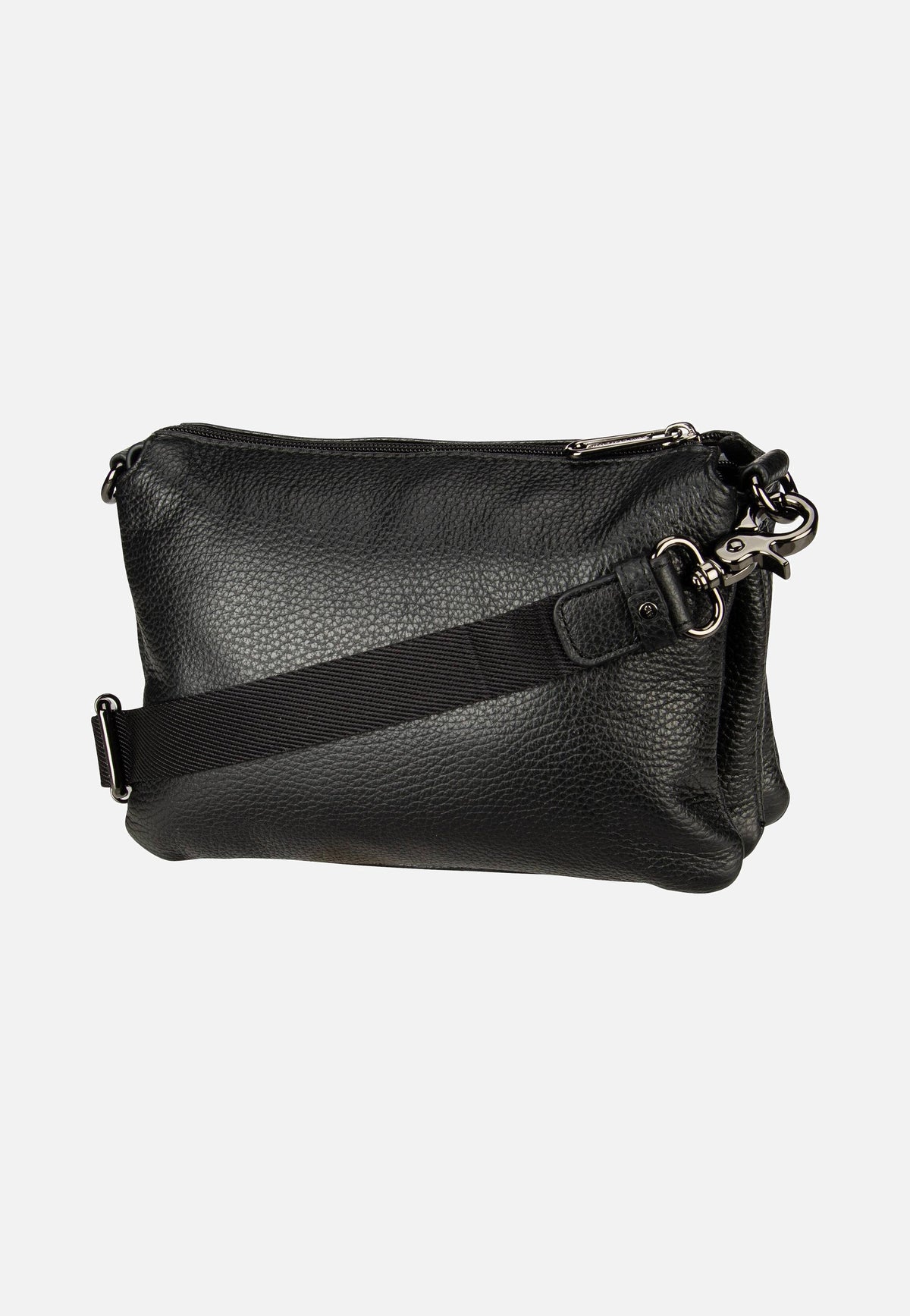 Mandarina Duck Mellow Leather Pochette FZT82 Nero Crossbody Bag