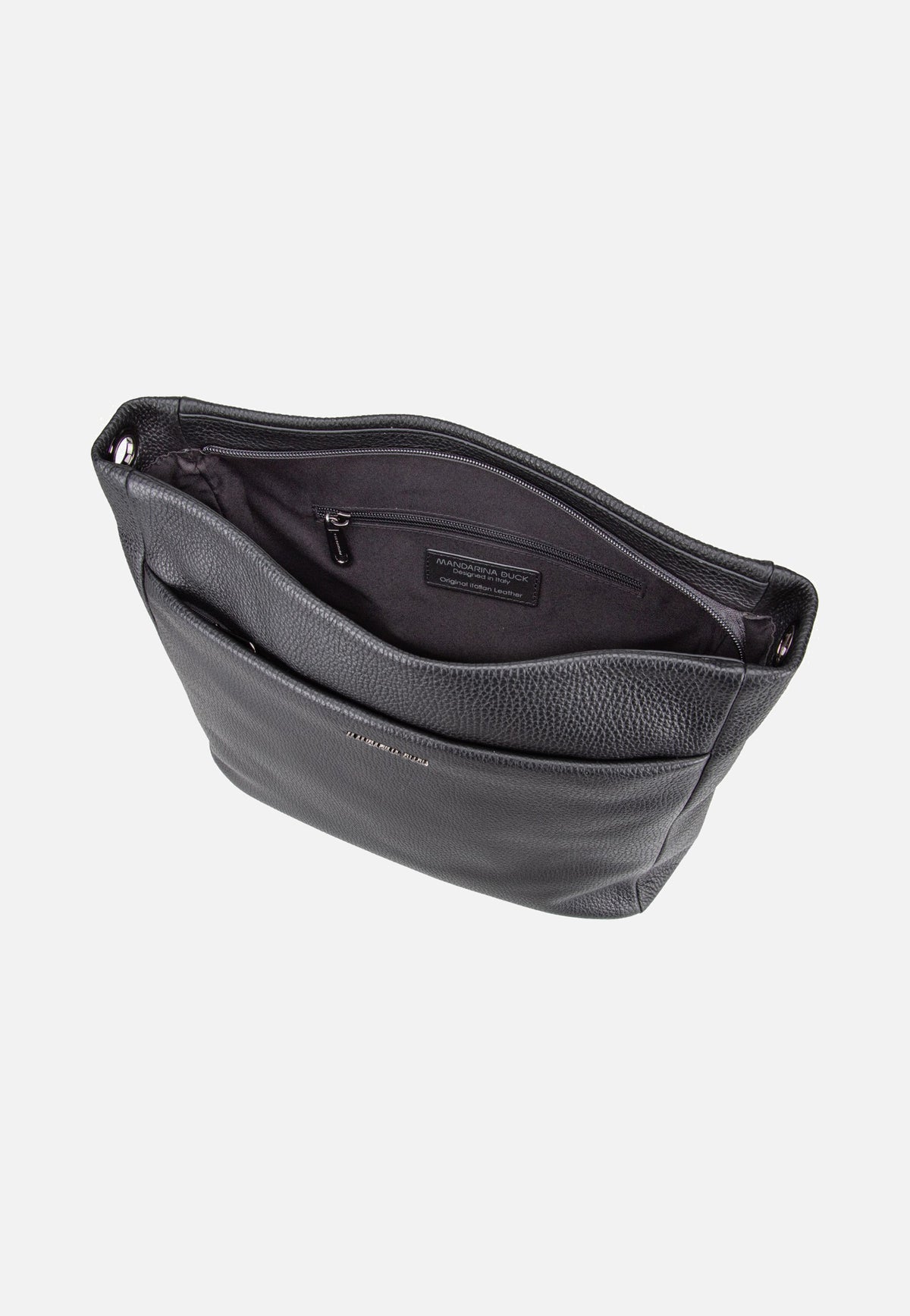 Mandarina Duck Mellow Leather Large FZT04 Nero Bolso bandolera