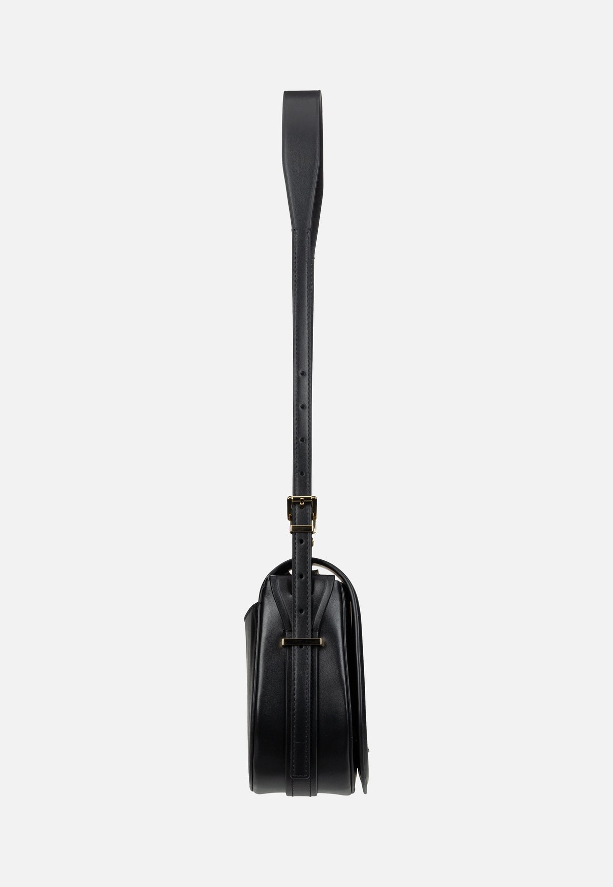 Michael Kors Lydia MD Flap Black Saddle Bag