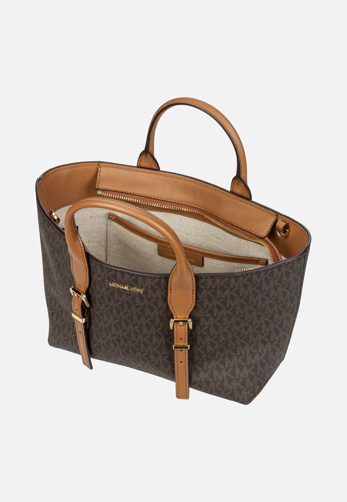 Michael Kors Moore SM MK SIG Brown/Acorn Bolsa con asa