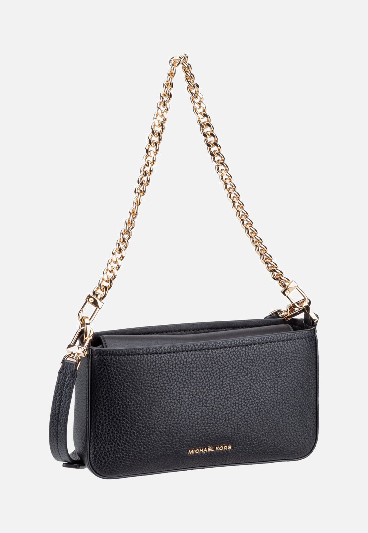 Michael Kors Bryant Small Conv Xbody Pouchette Black Evening Bag