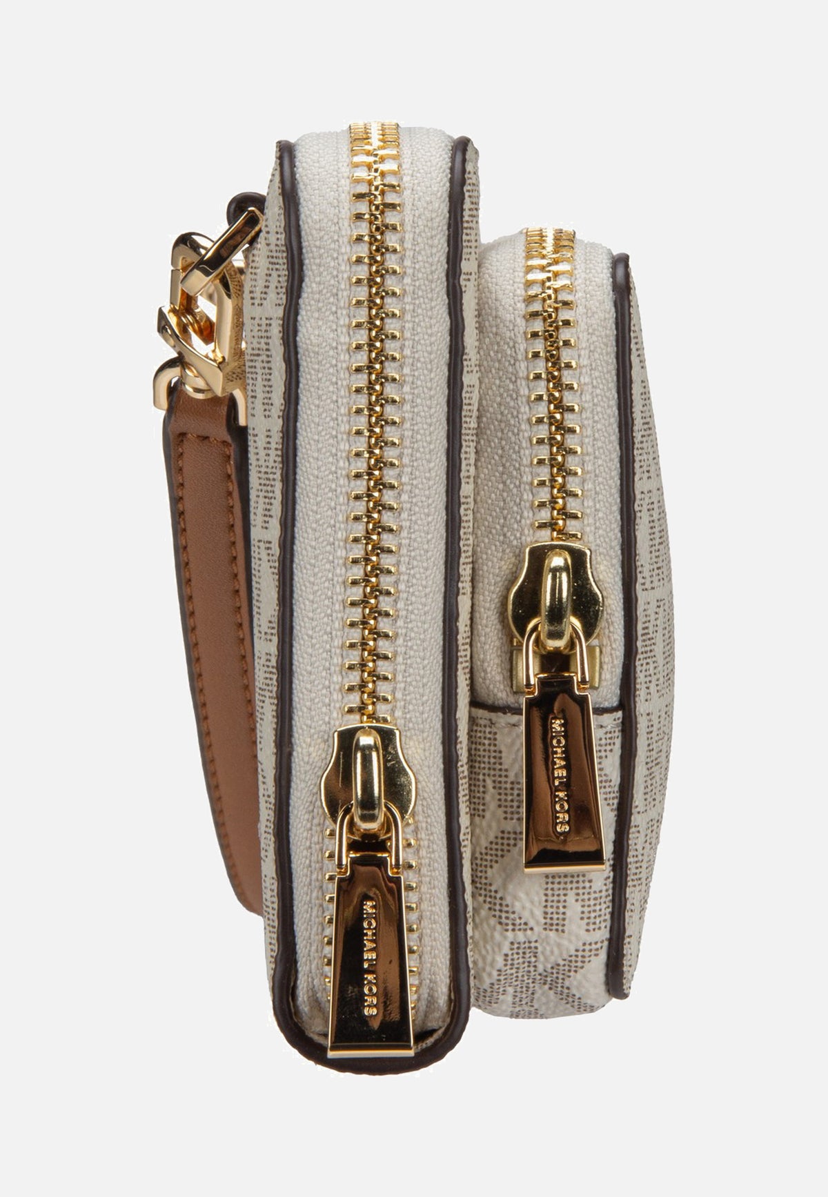 Michael Kors Jet Set LG Continental Xbody Vanilla/Acorn Borsa da sera