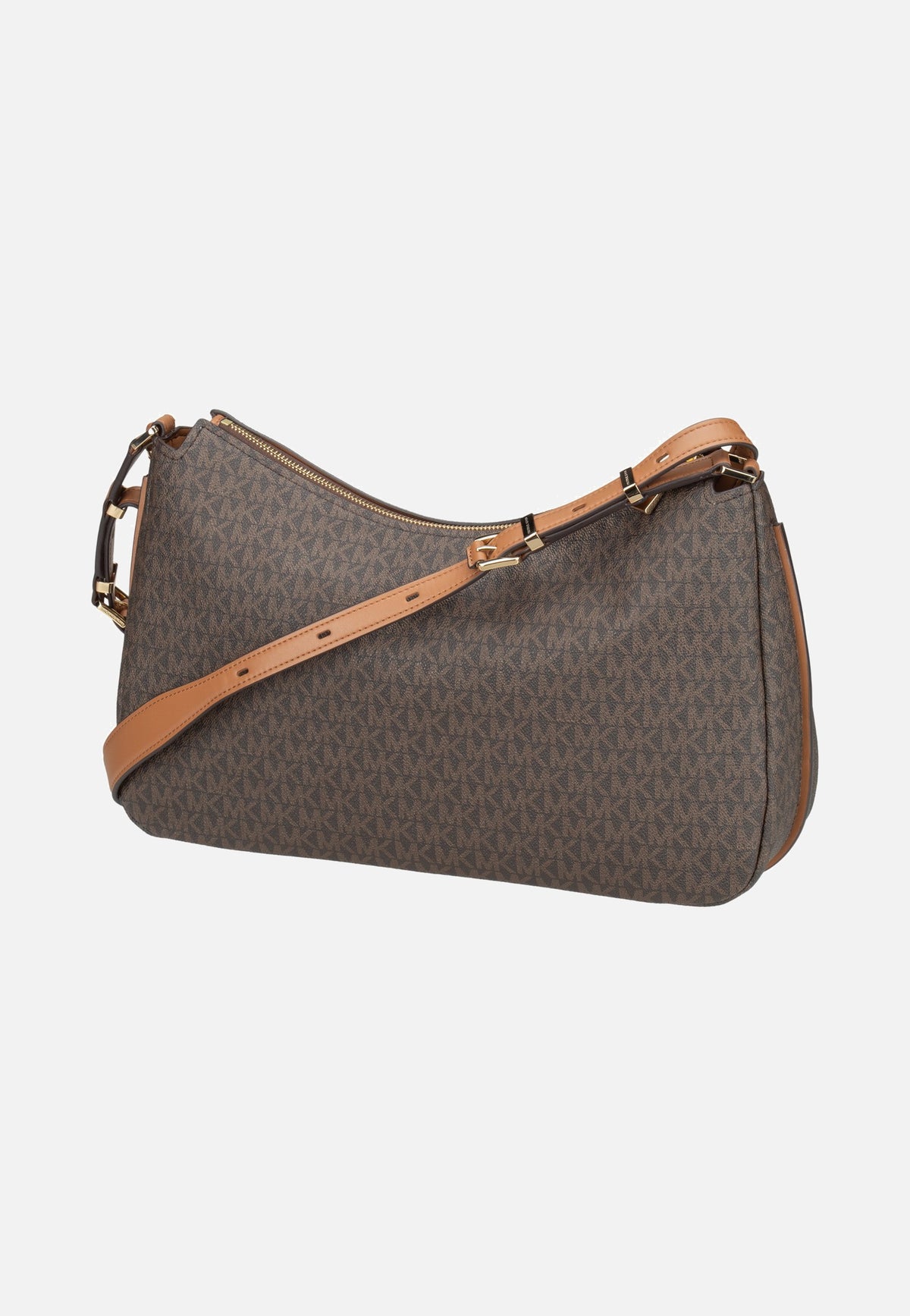 Michael Kors Nolita MD TZ Hobo Shoulder MK Brown/Acorn Sac à bandoulière
