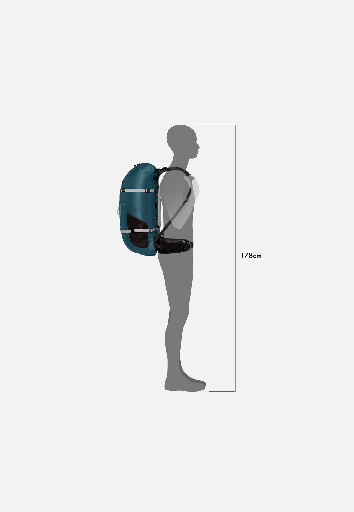 ORTLIEB Atrack 35L Petrol Travel Backpack