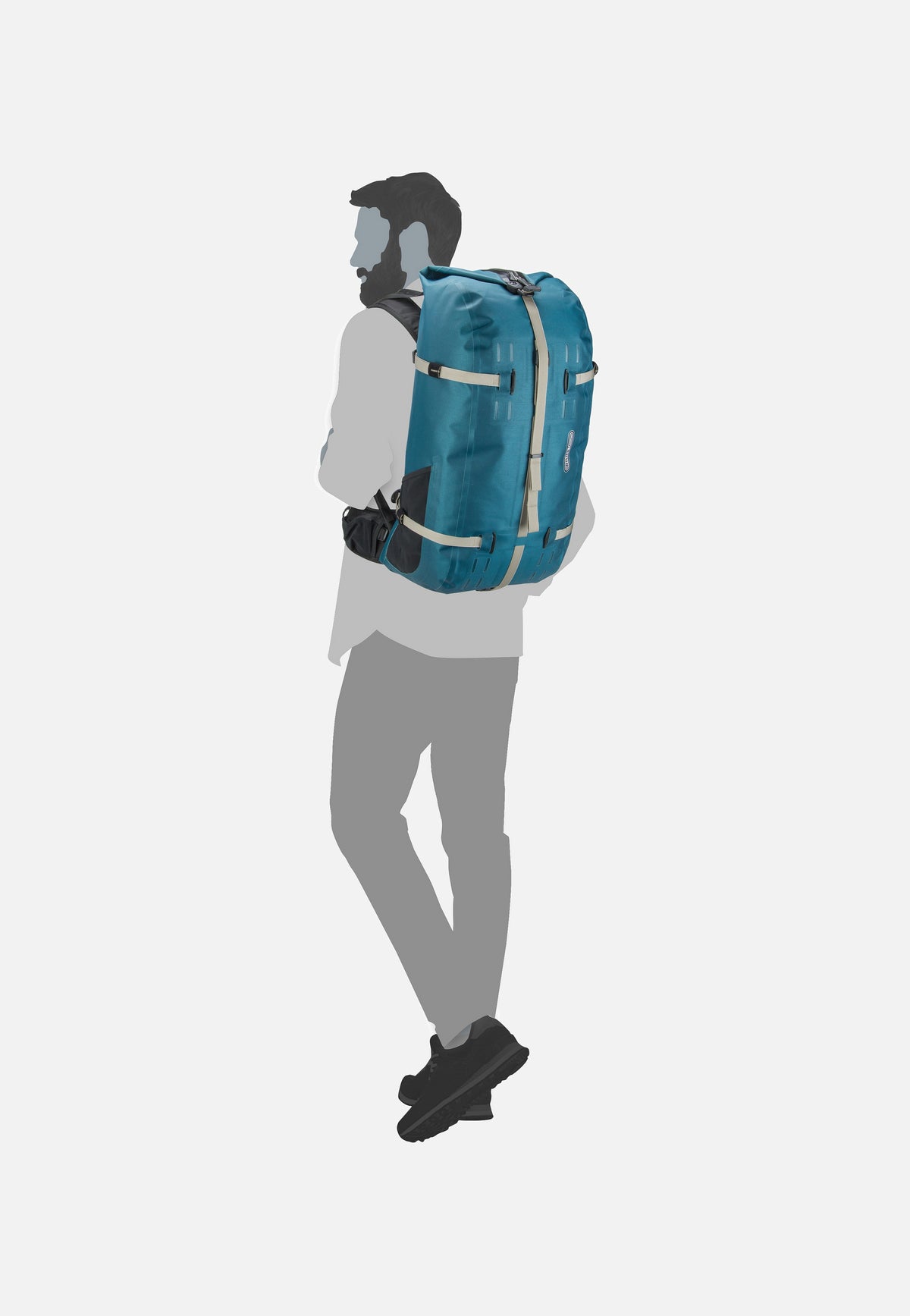ORTLIEB Atrack 45L Petrol Travel Backpack