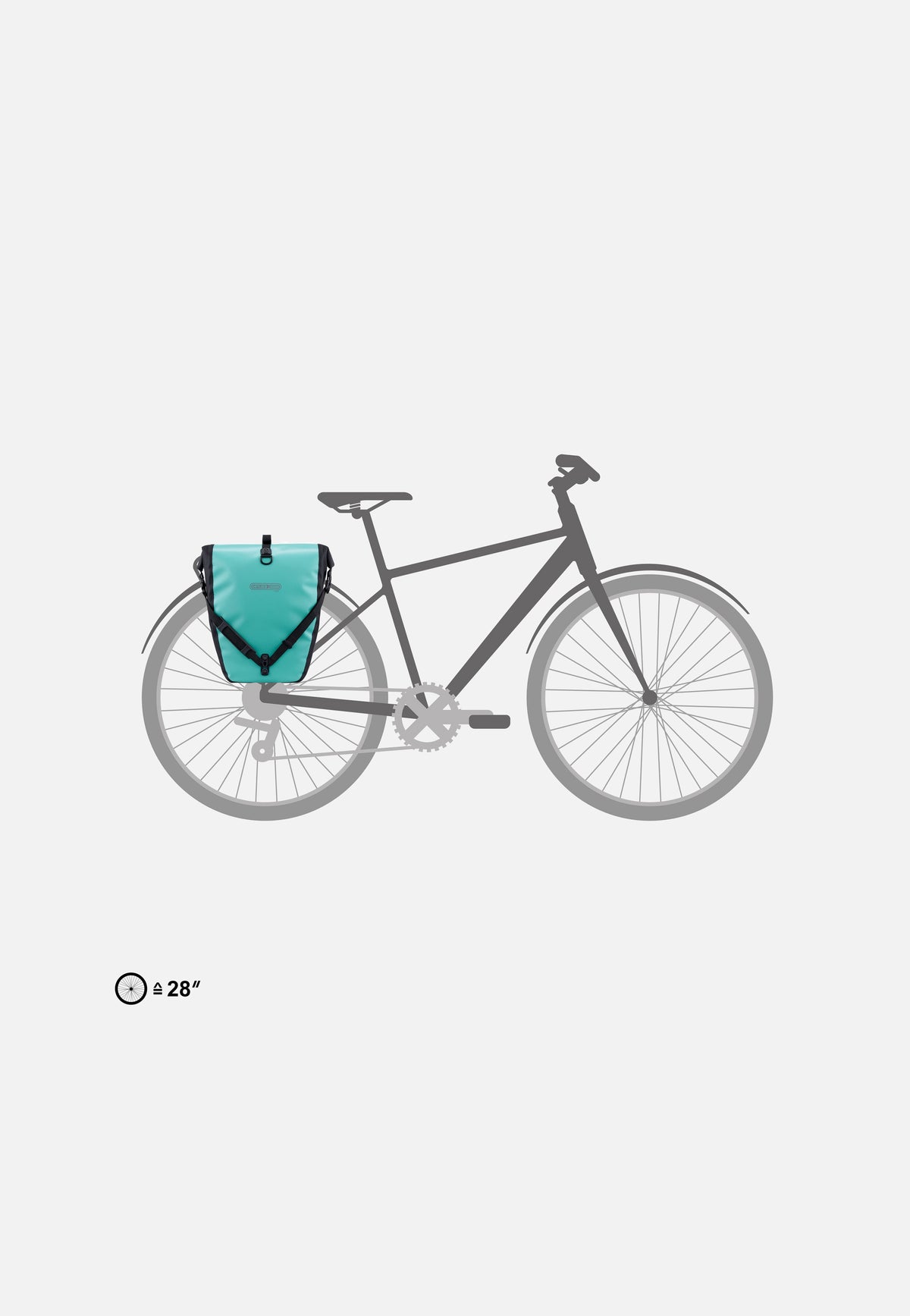ORTLIEB Back-Roller Free QL2.1 Lagoon Black Borsa per bici
