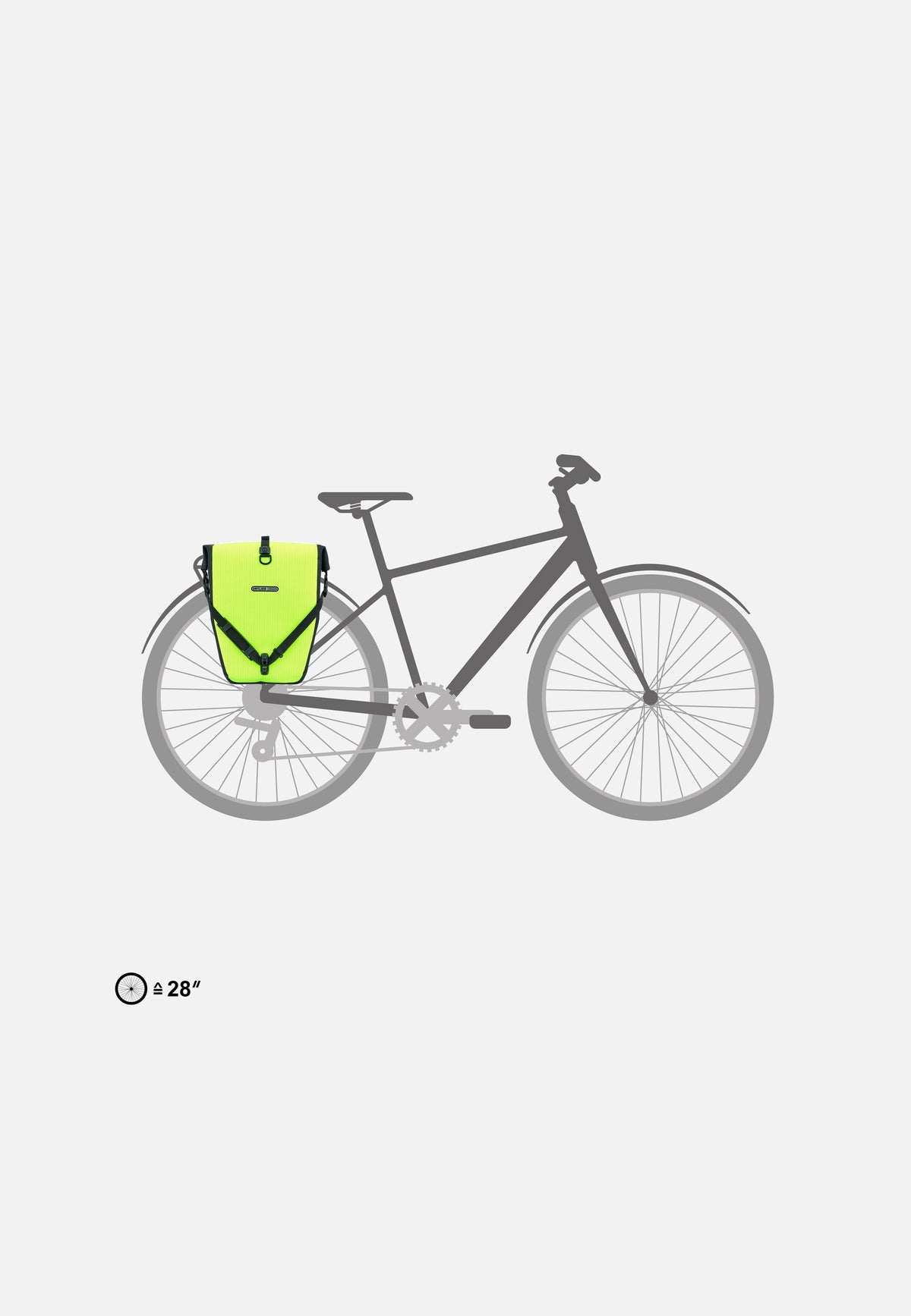 ORTLIEB Back-Roller High Visibility Single QL2.1 Neongelb Schwarz Reflex Fietstas