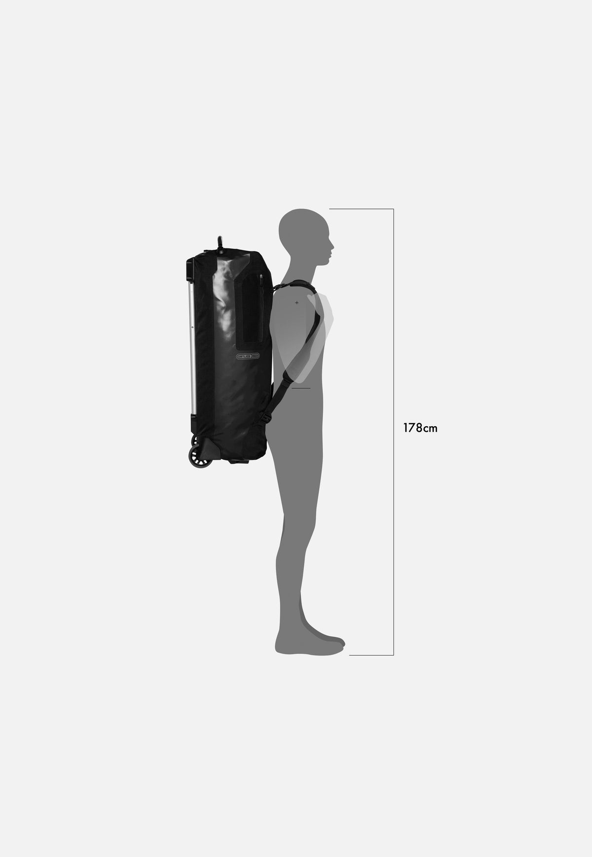 ORTLIEB Duffle RG 85L Schwarz Sac de voyage à roulettes