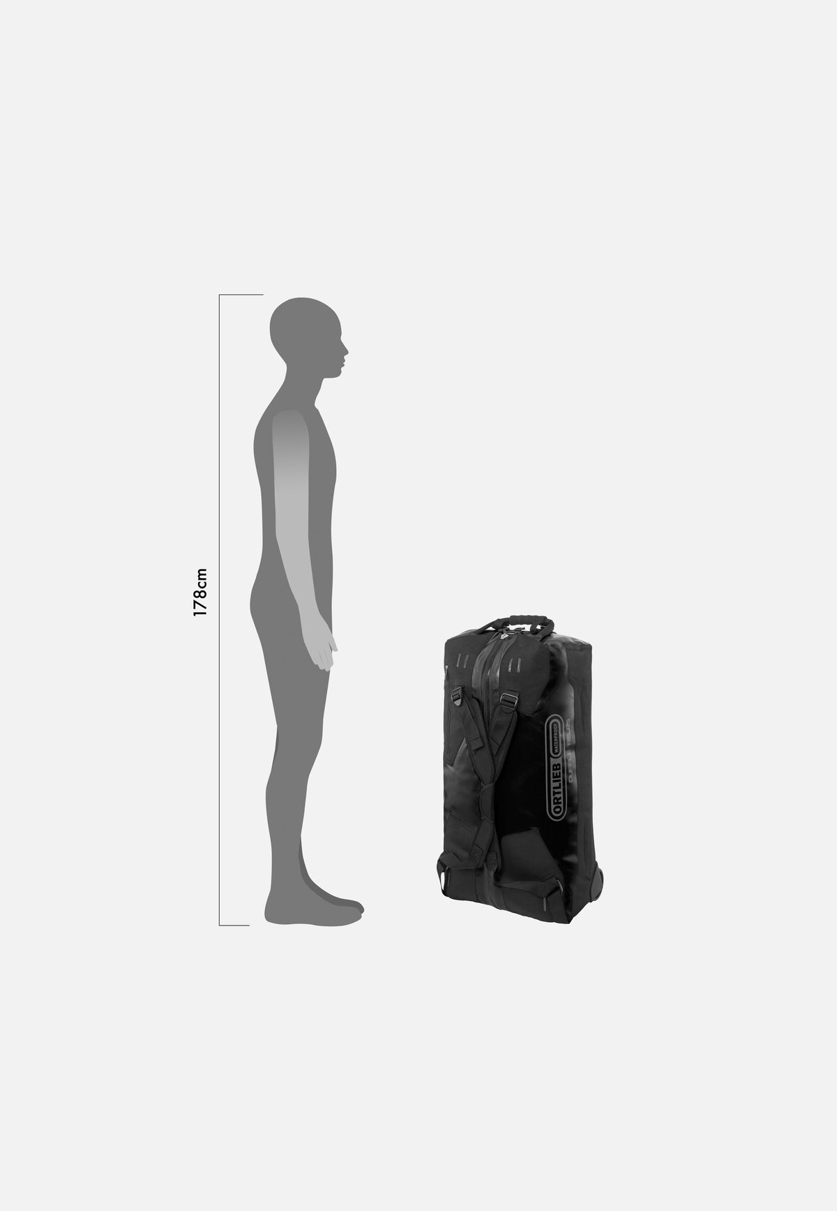 ORTLIEB Duffle RS 85L Schwarz Travel Bag with Wheels