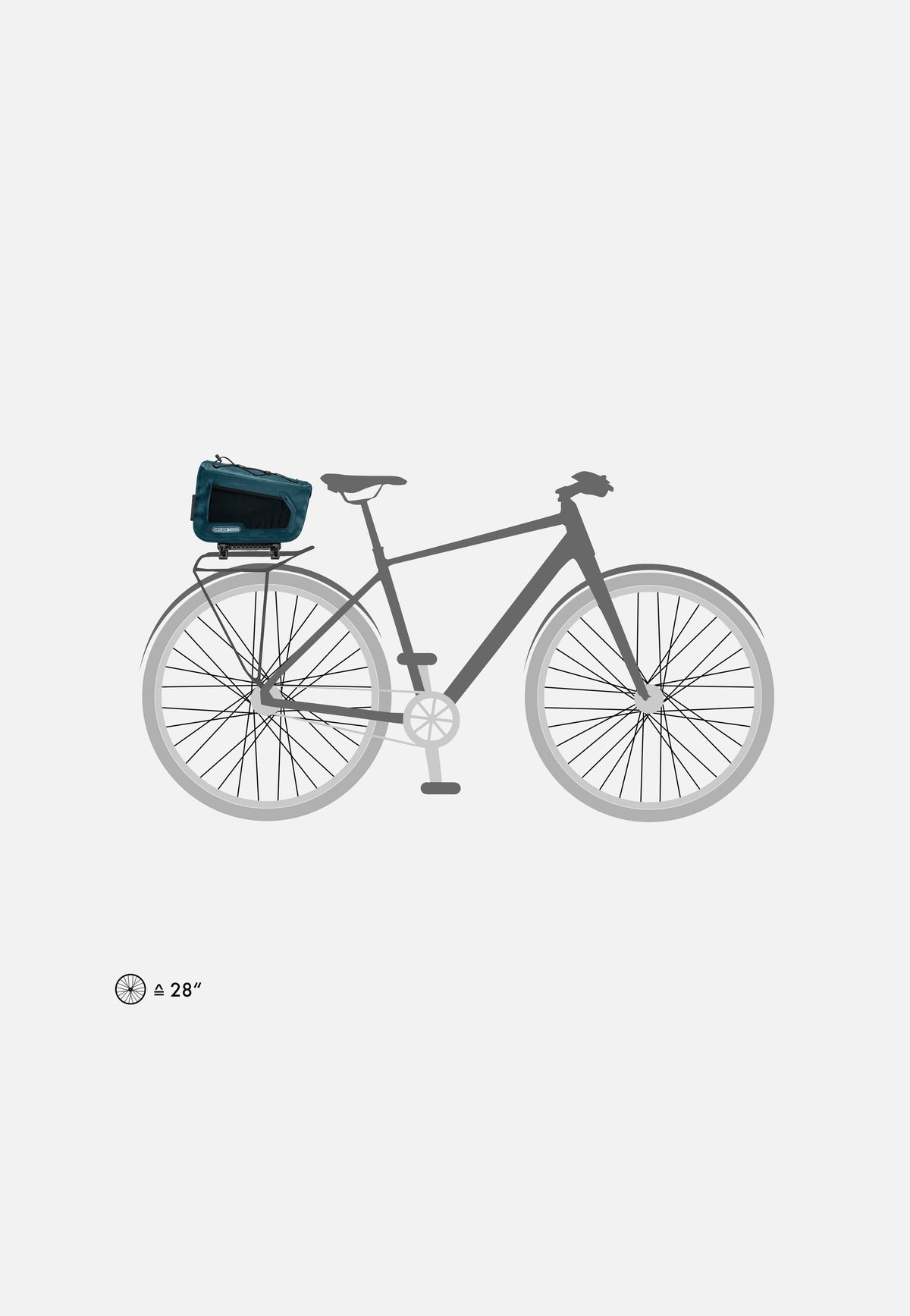 ORTLIEB Trunk-Bag Petrol Borsa per bici
