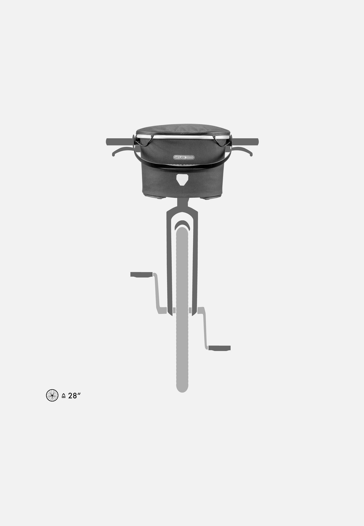 ORTLIEB Up-Town Urban Pepper Fietsmand
