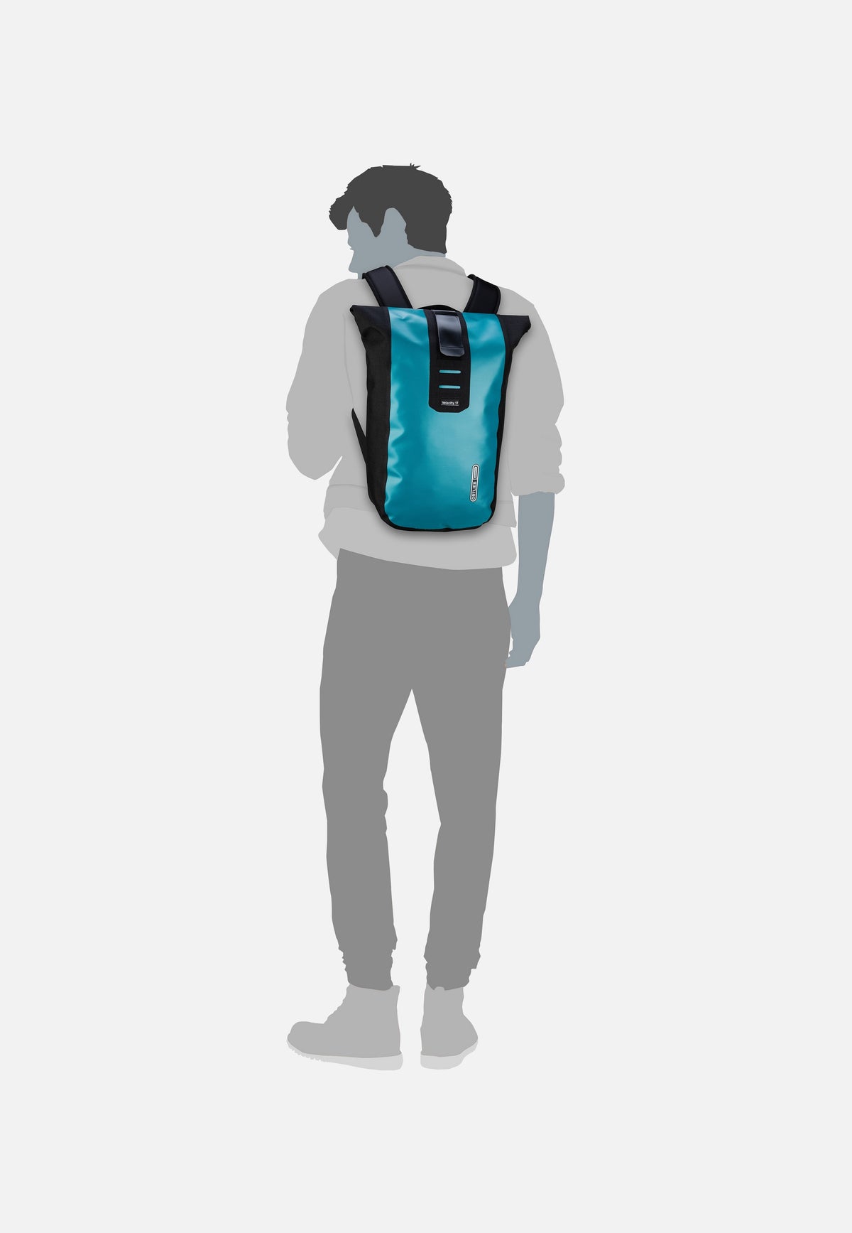 ORTLIEB Velocity 17L Petrol-Black Rolltop Backpack