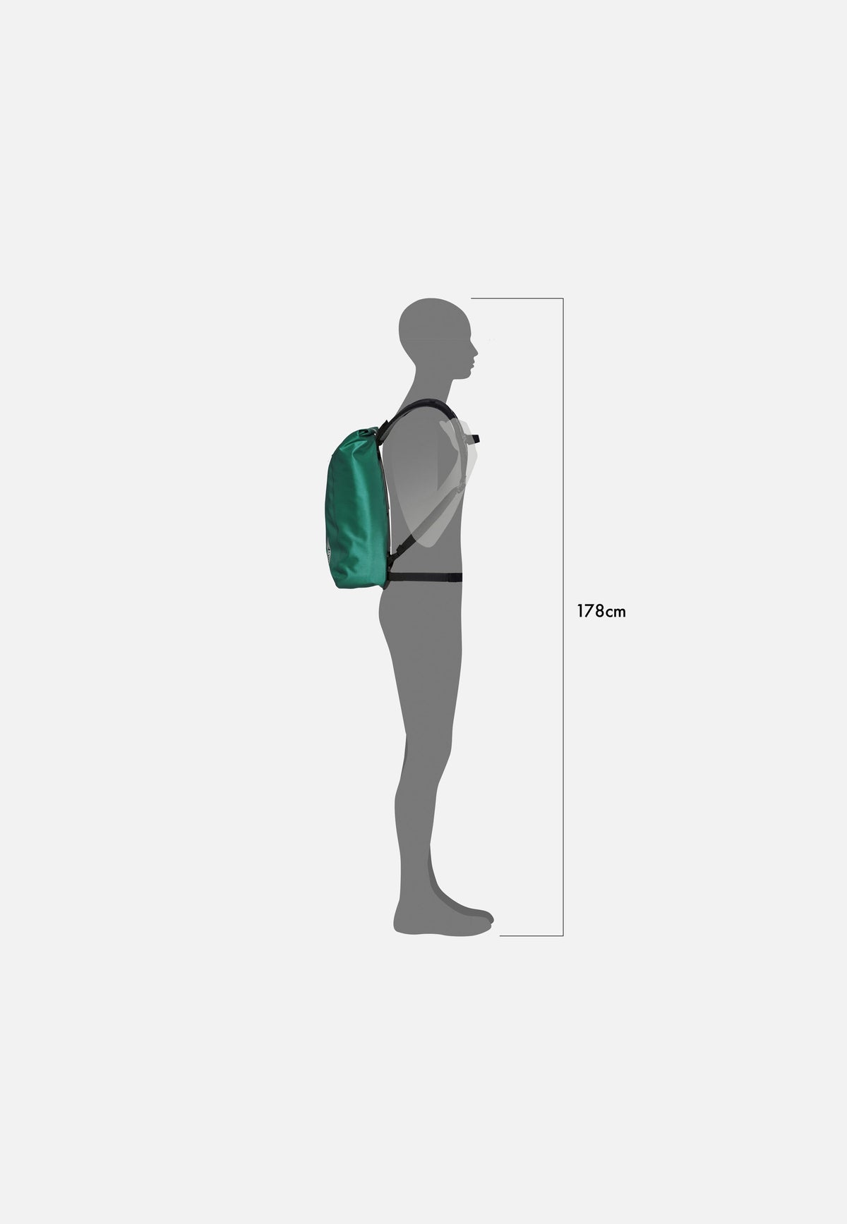 ORTLIEB Velocity PS 17L Atlantis Green Rolltop Backpack