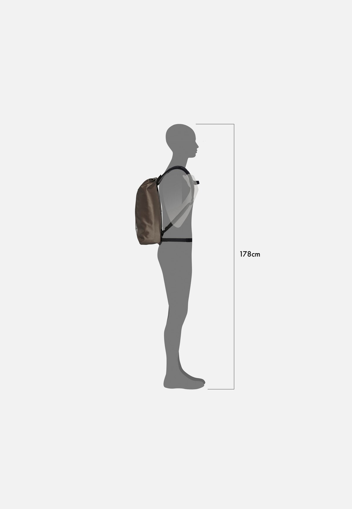 ORTLIEB Velocity PS 17L Dark Sand Rolltop Backpack