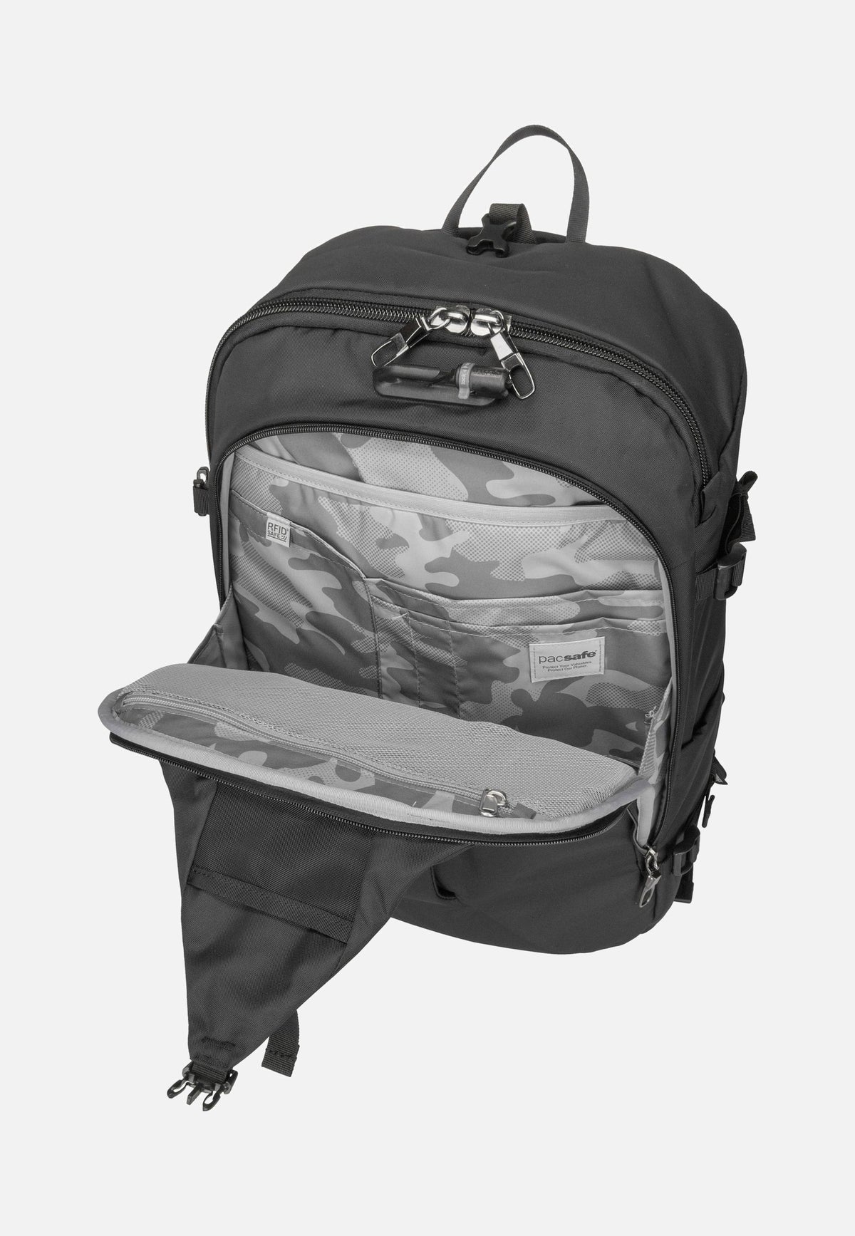 Pacsafe EXP45 Carry-On Travel Black Travel Backpack