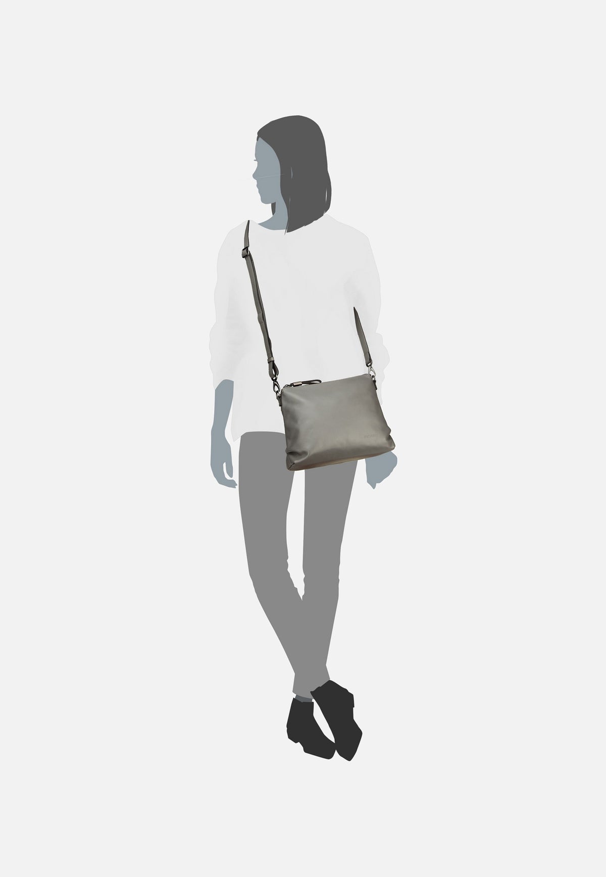 Picard Bella 7244 Granite Crossbody Bag