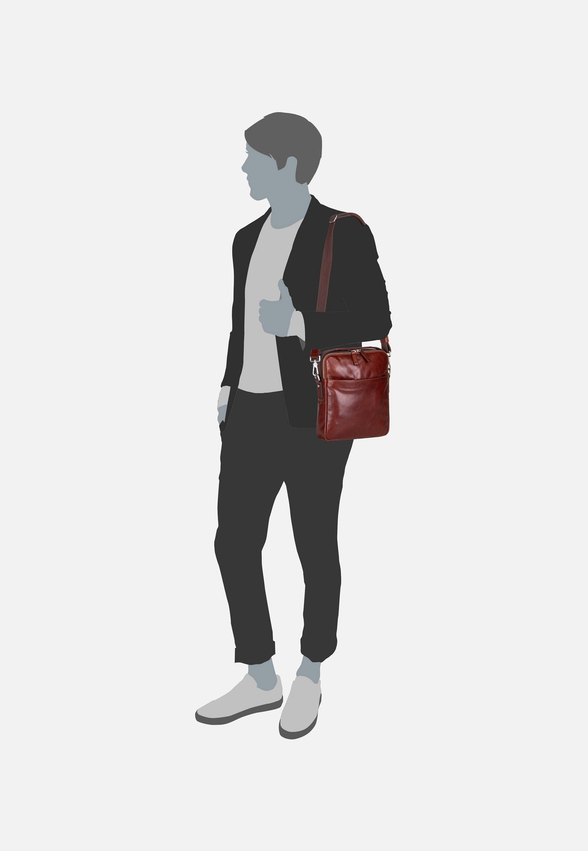 Picard Buddy 5618 Cognac Crossbody Bag