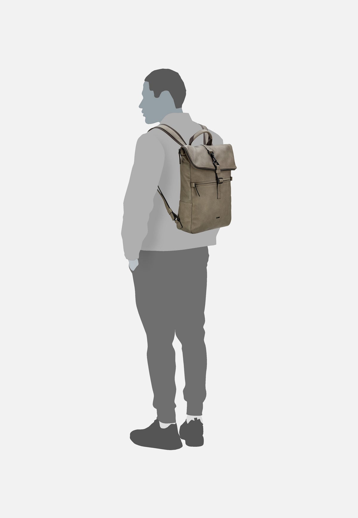 Picard Casual 5470 Taupe Rolltop Backpack