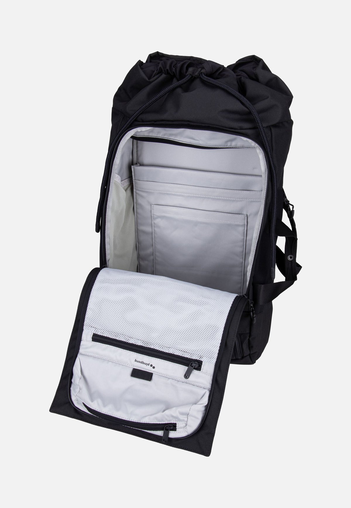 pinqponq Blok Large Rooted Black Travel Backpack