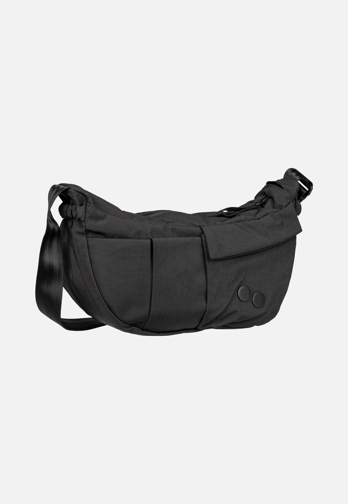 pinqponq Krumm Medium Crinkle Black Sac à bandoulière