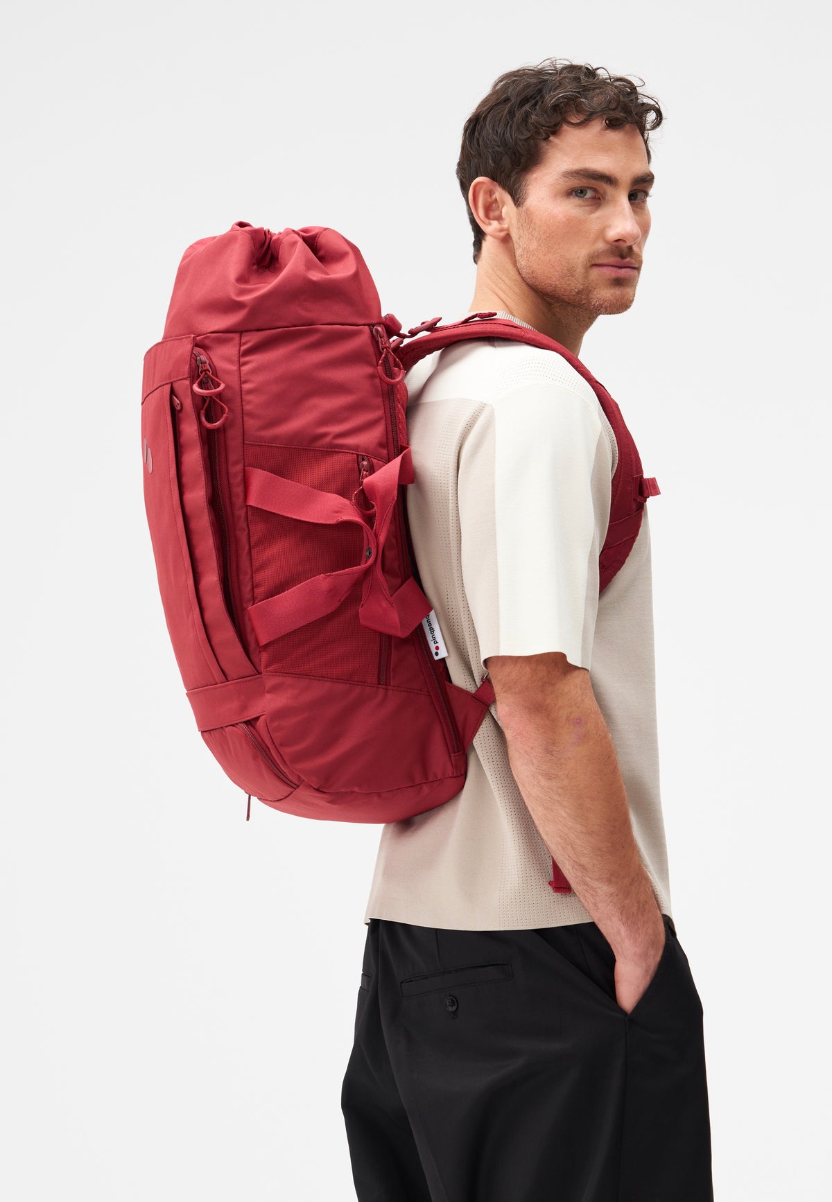 pinqponq Blok Large Sienna Red Mochila de viaje