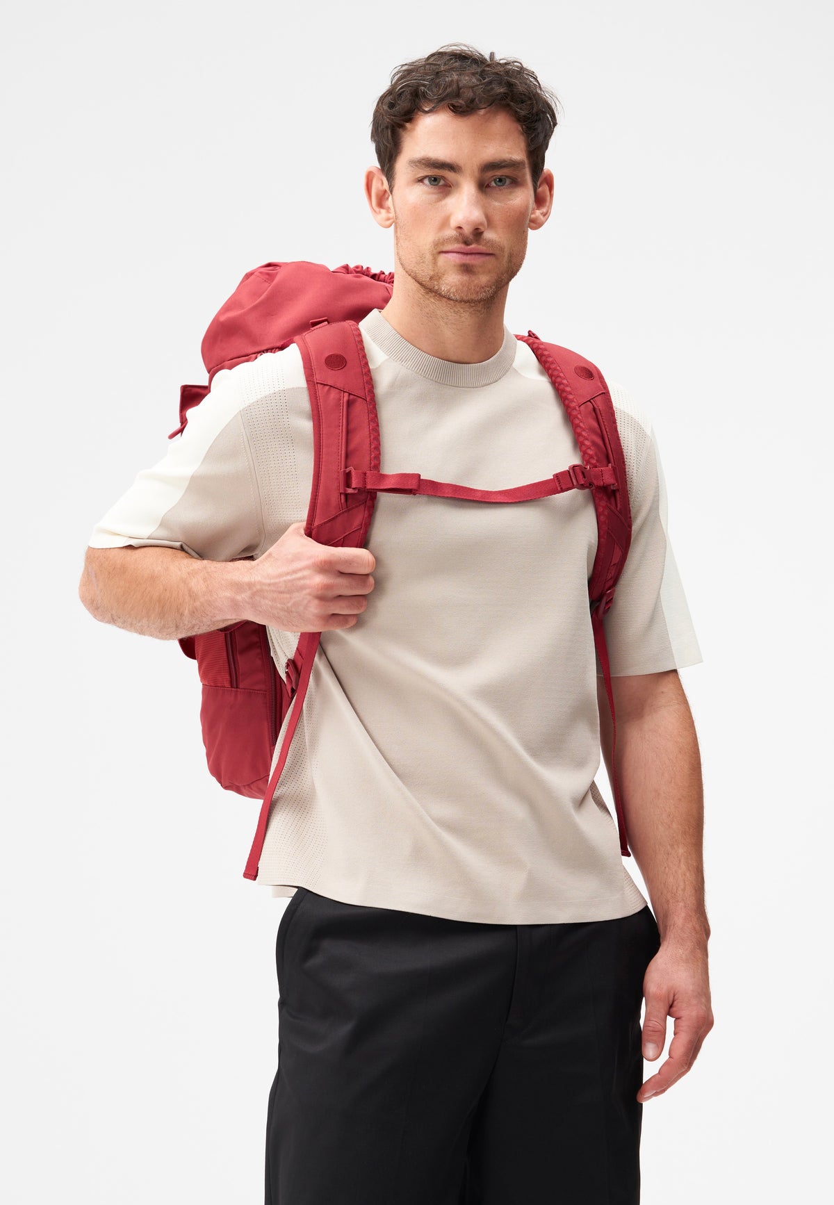 pinqponq Blok Large Sienna Red Mochila de viaje