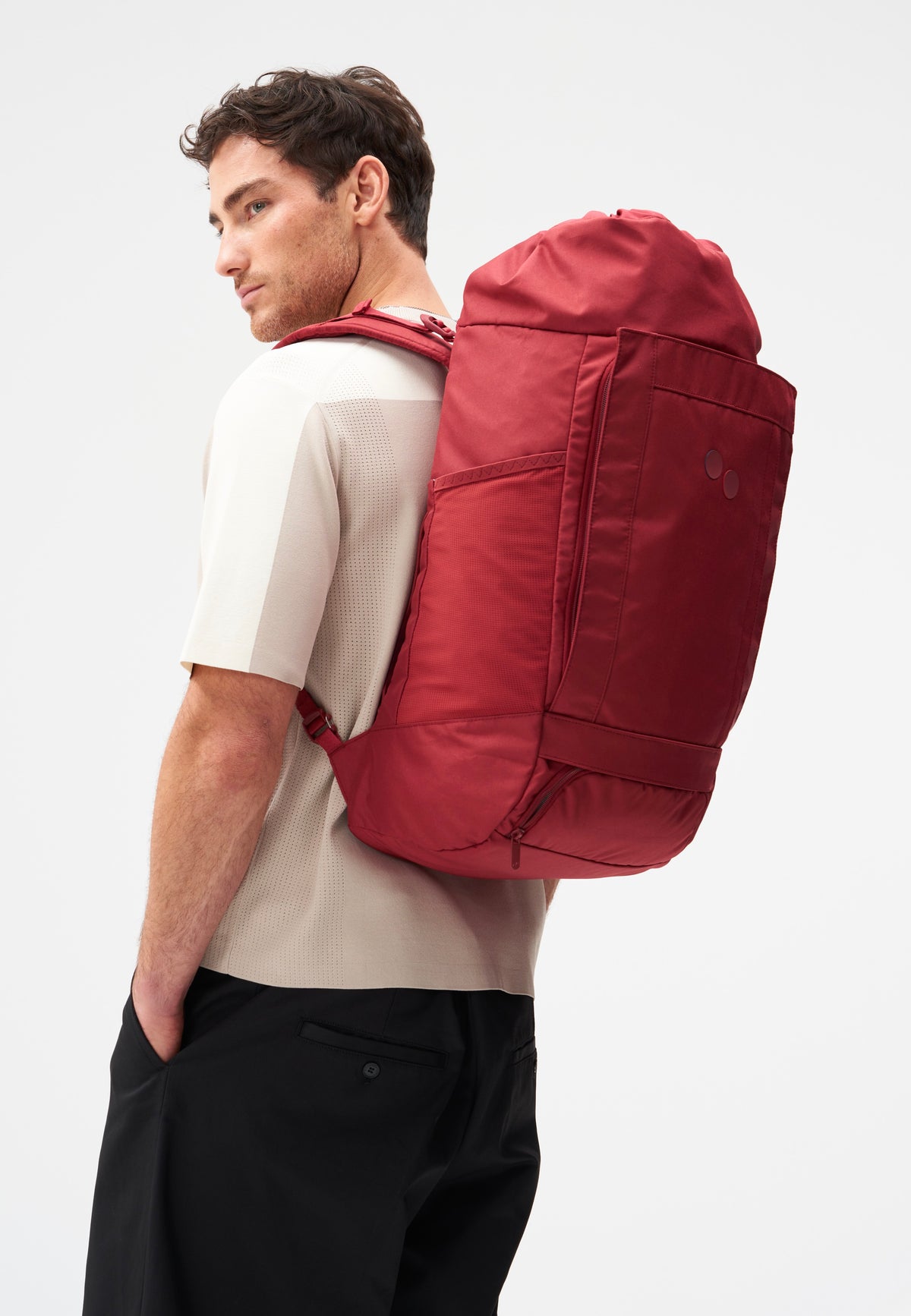 pinqponq Blok Large Sienna Red Mochila de viaje