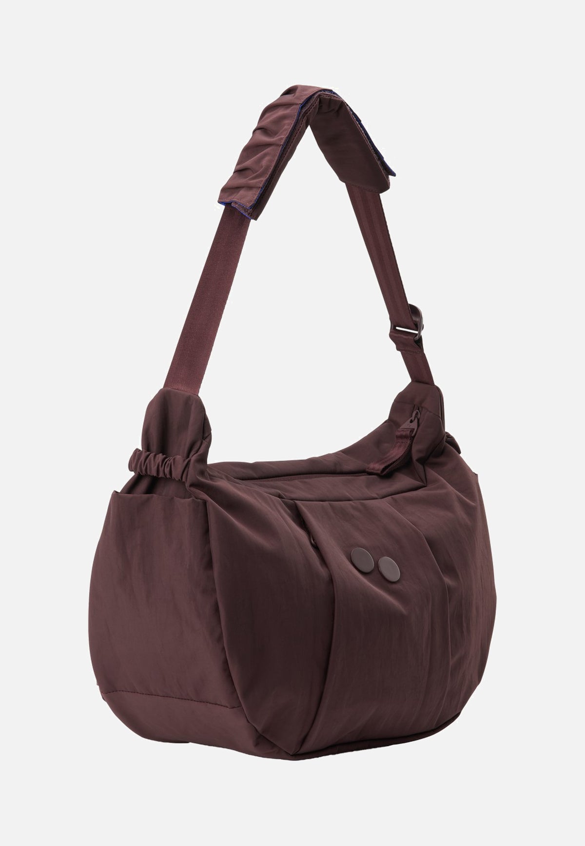 pinqponq Krumm Large Crinkle Mahagoni Borsa Hobo