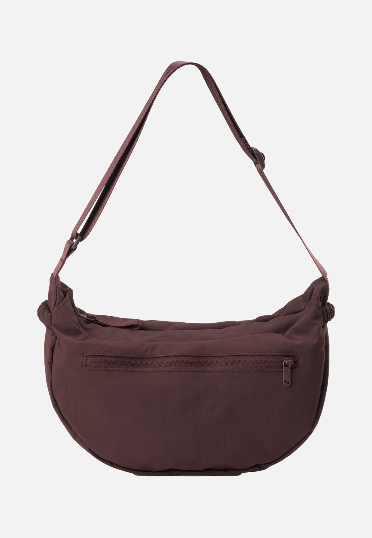 pinqponq Krumm Medium Crinkle Mahagoni Schoudertas