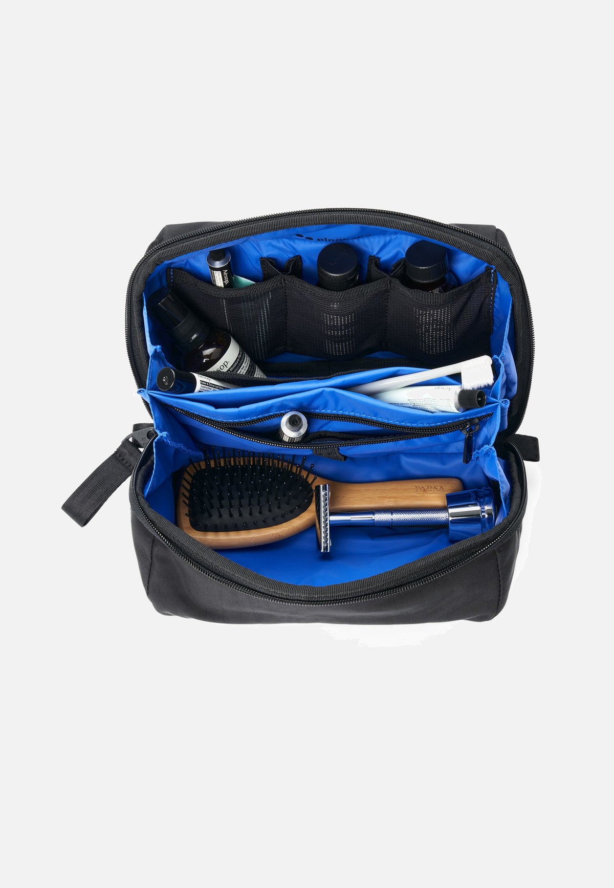 pinqponq Washbag Crinkle Black Borsa da toilette