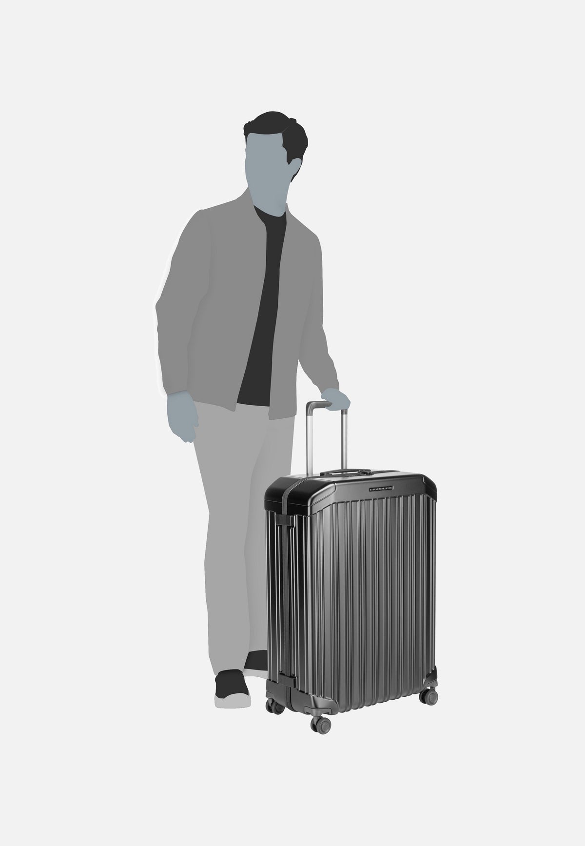 Piquadro PQ Light Big Spinner 4428 Nero Opaco Suitcase