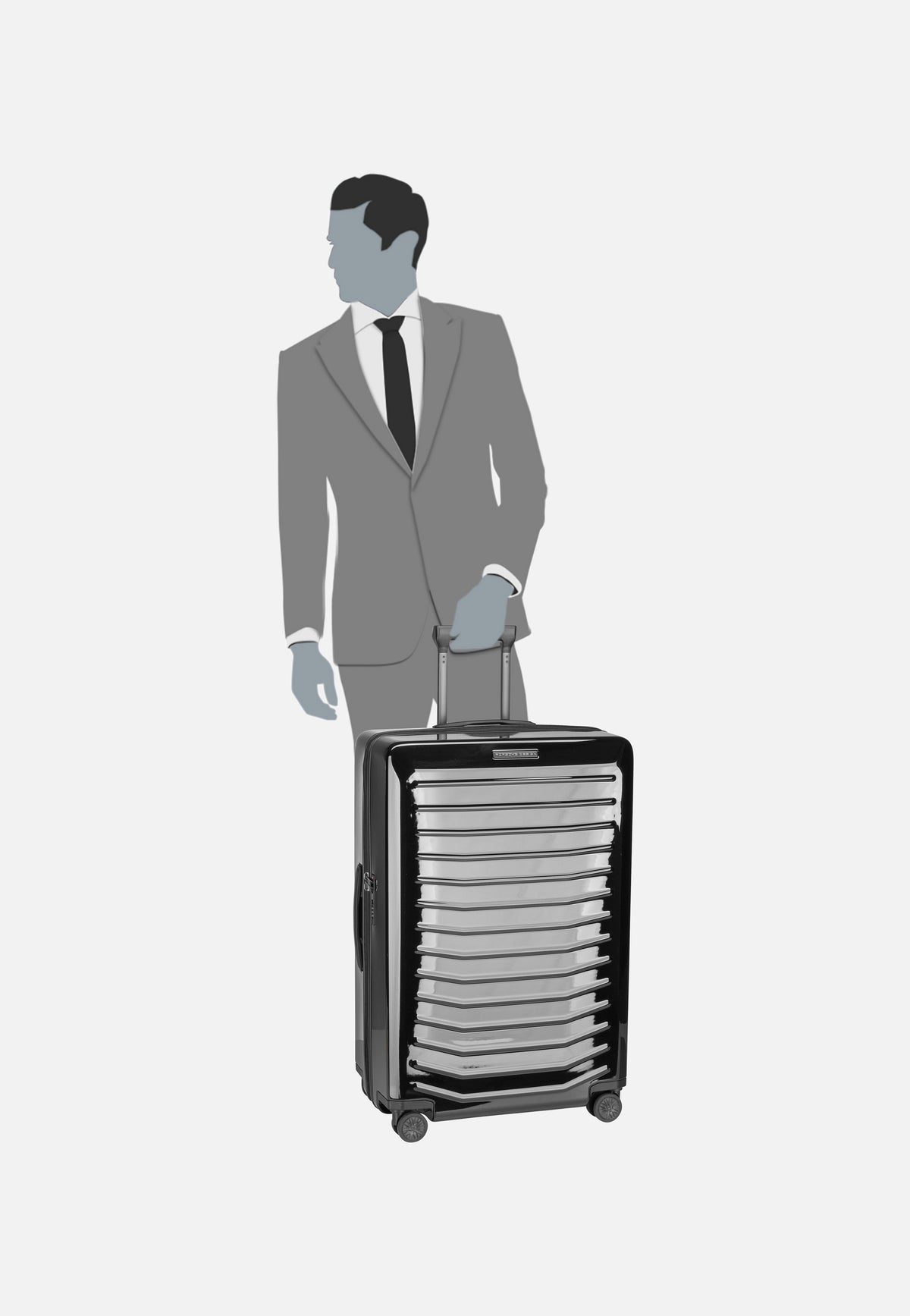 Porsche Design Roadster 4W Trolley L Anthracite Matt Valigia