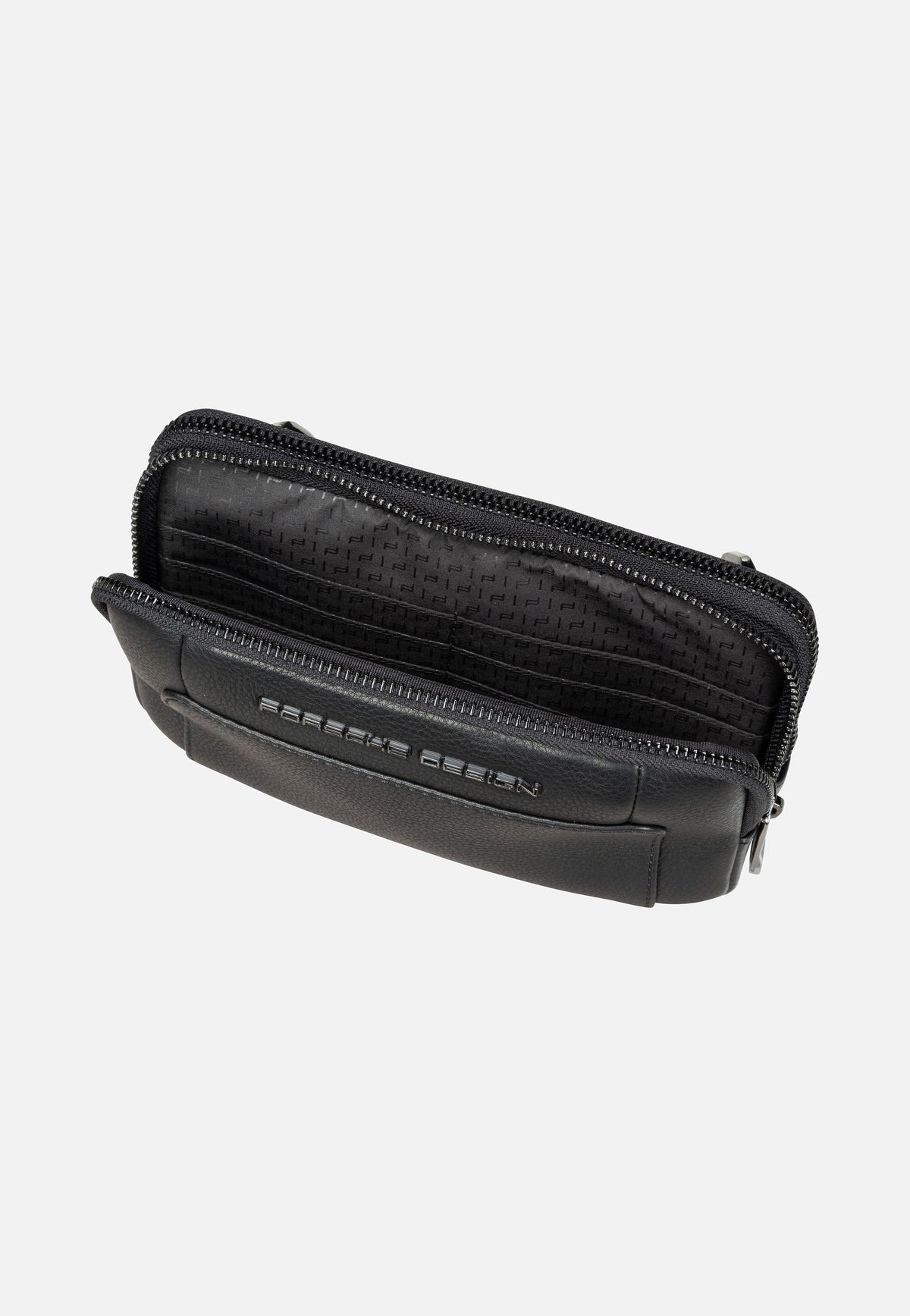 Porsche Design Roadster Leather Travel Pouch Black Sling Bag