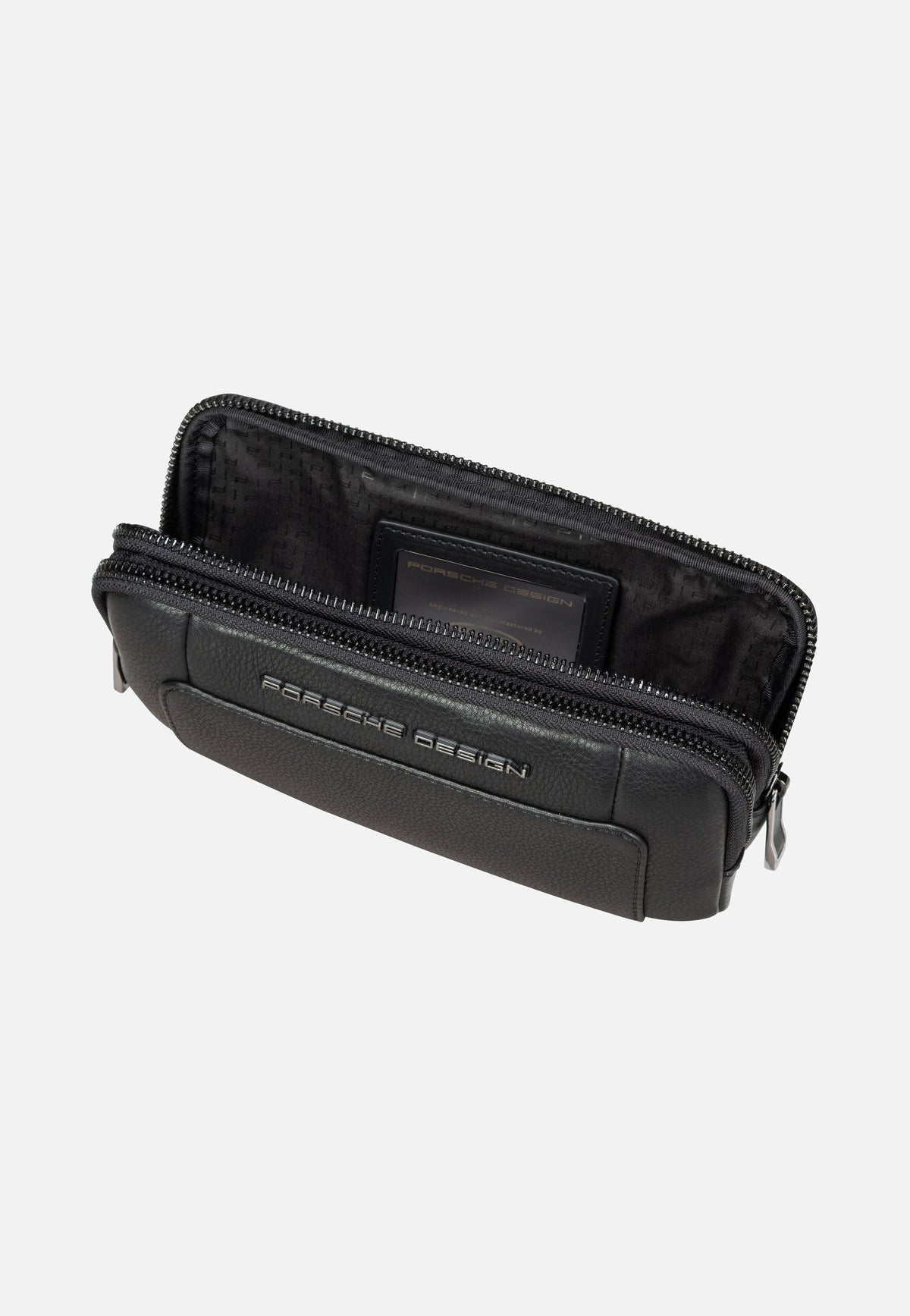 Porsche Design Roadster Leather Travel Pouch Black Sling Bag