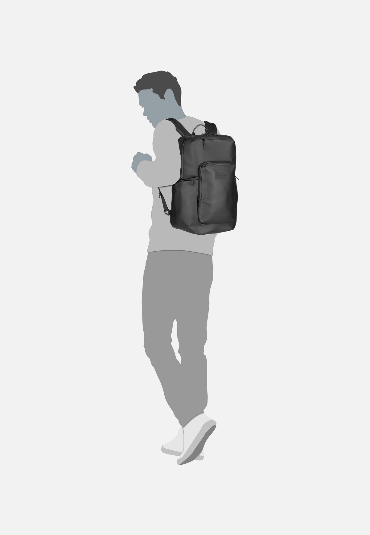 Porsche Design Urban Eco Leather M2 Black Backpack