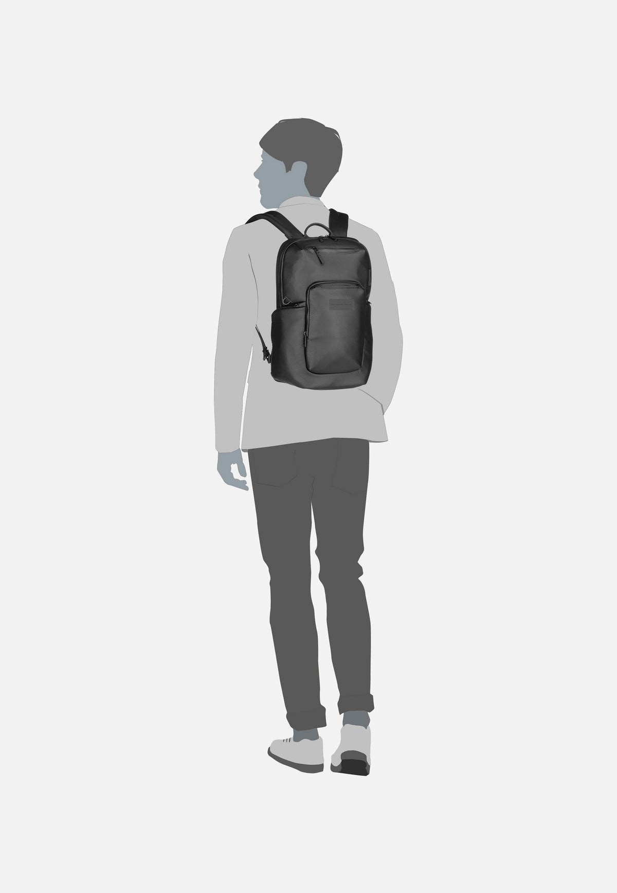 Porsche Design Urban Eco Leather S Black Backpack