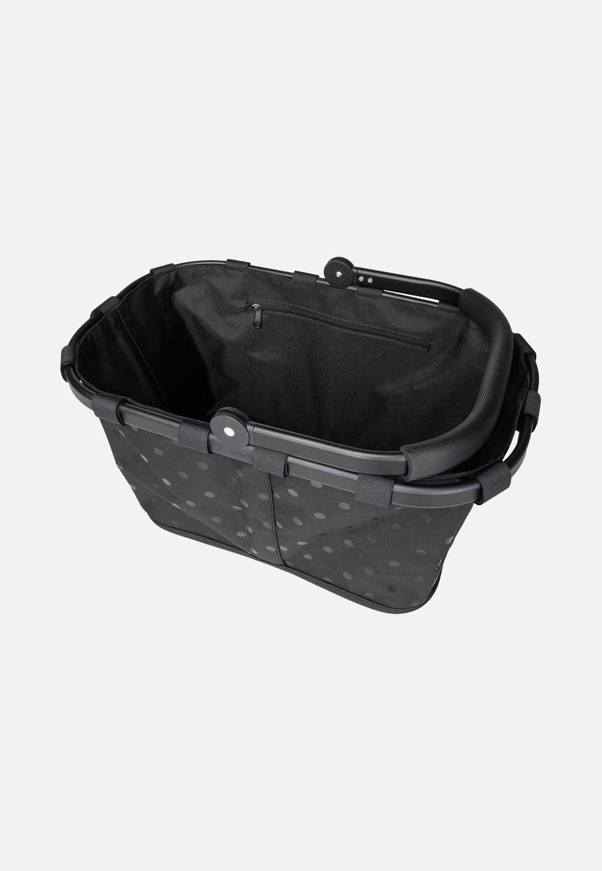 reisenthel Carrybag Frame Glossy Dots Black Shopping Basket