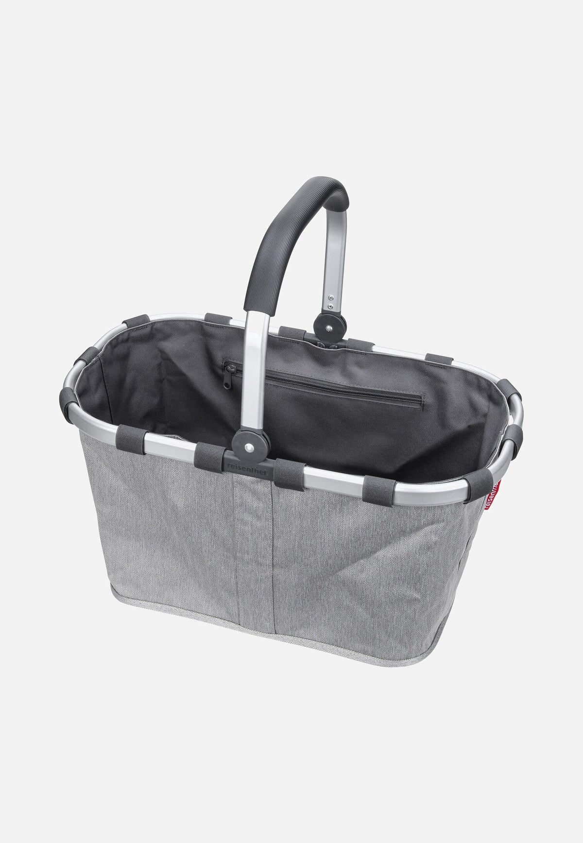 reisenthel Carrybag Herringbone Grey Shopping Basket