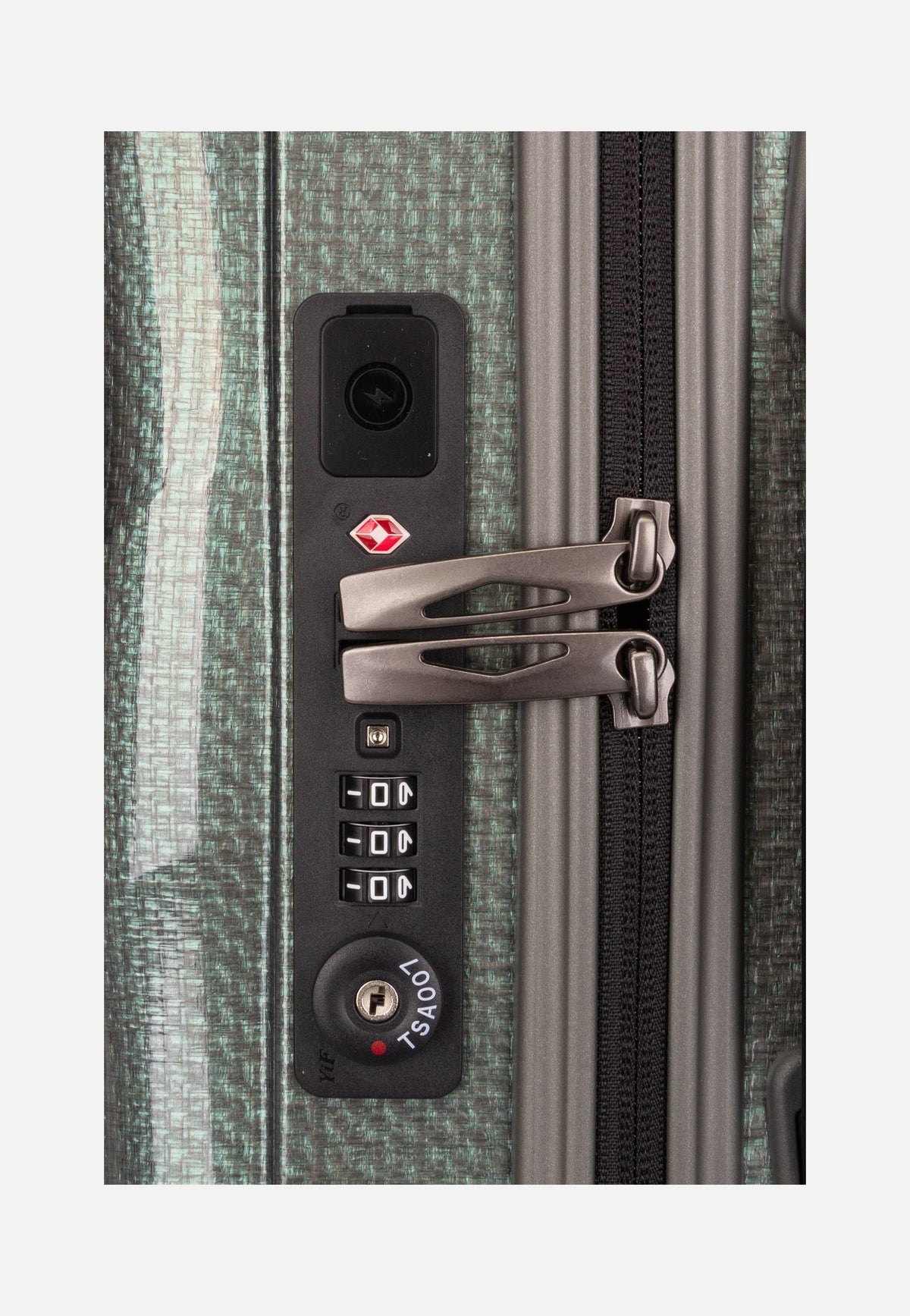 Samsonite C-Lite Spinner 55 Metallic Green Valise