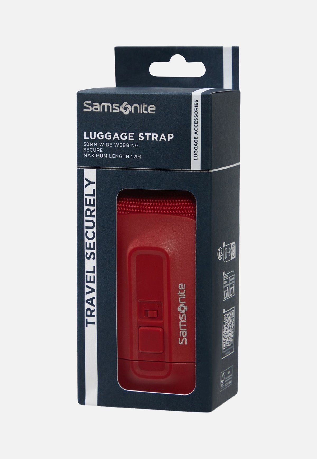 Samsonite Luggage Strap 50mm Red Cinghia per borsa