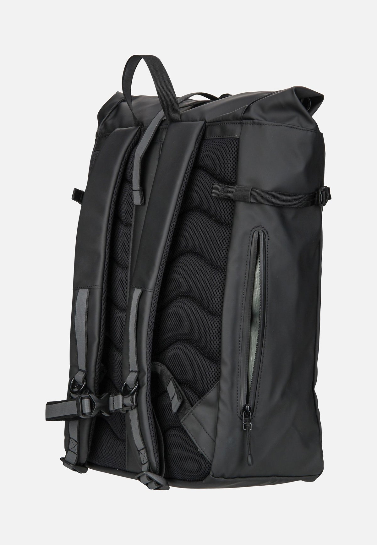 Sandqvist Arnold Black Rolltop Backpack