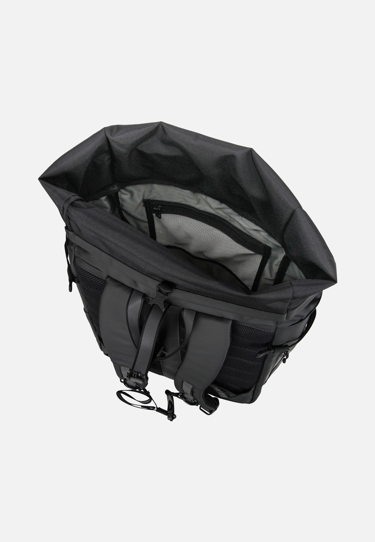 Sandqvist Arnold Black Rolltop Backpack