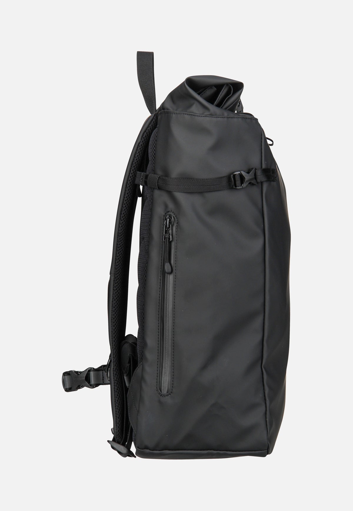Sandqvist Arnold Black Rolltop Backpack