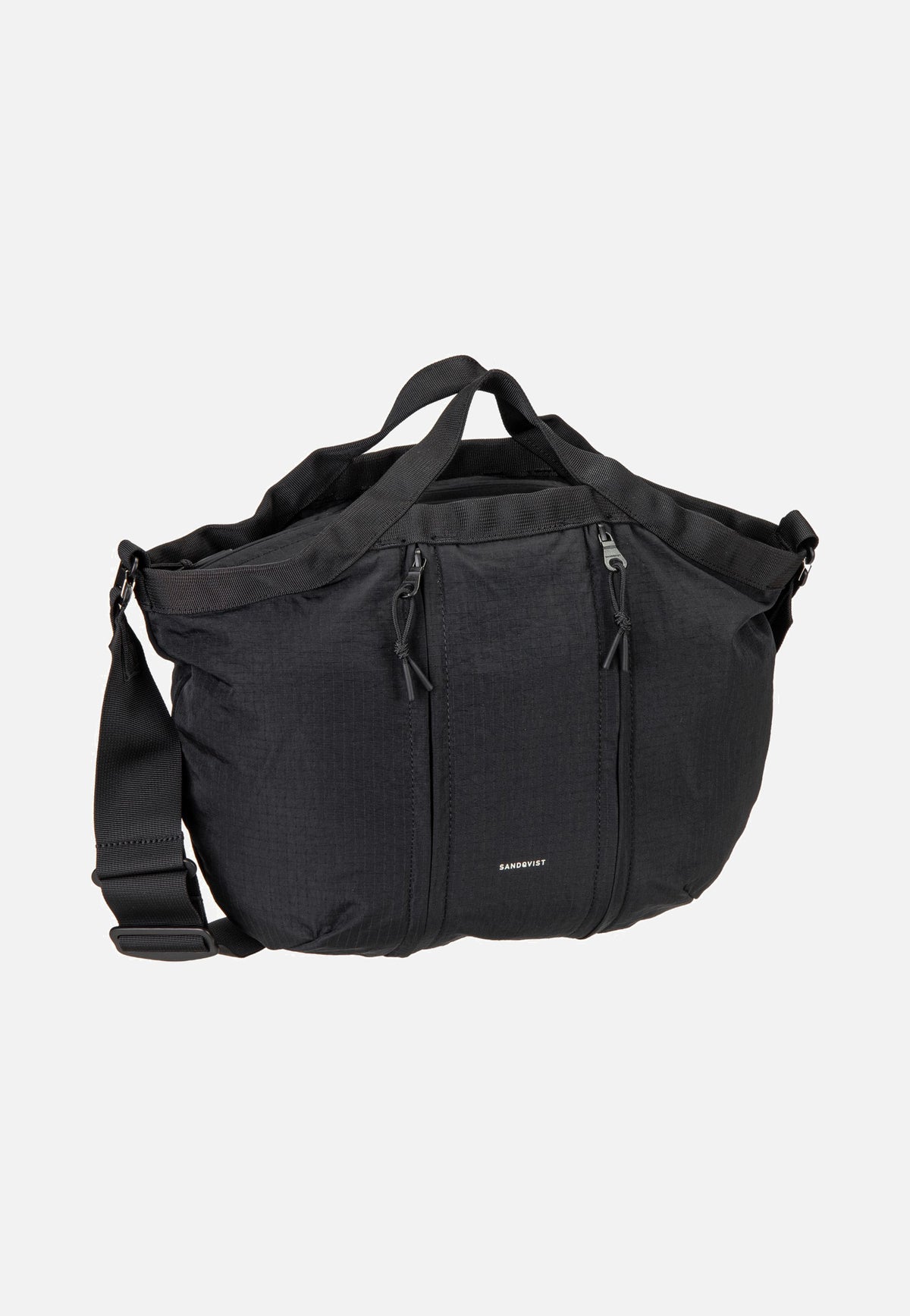 Sandqvist Grid Crossbody Black Handle Bag