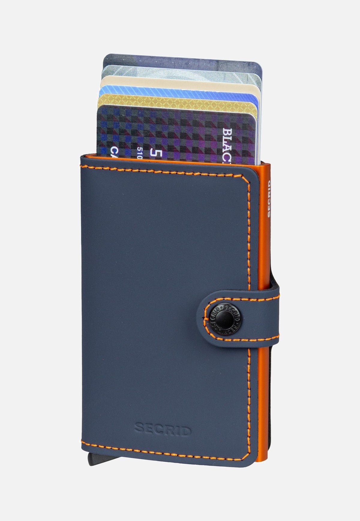 Secrid Miniwallet Matte Night Blue-Orange Wallet