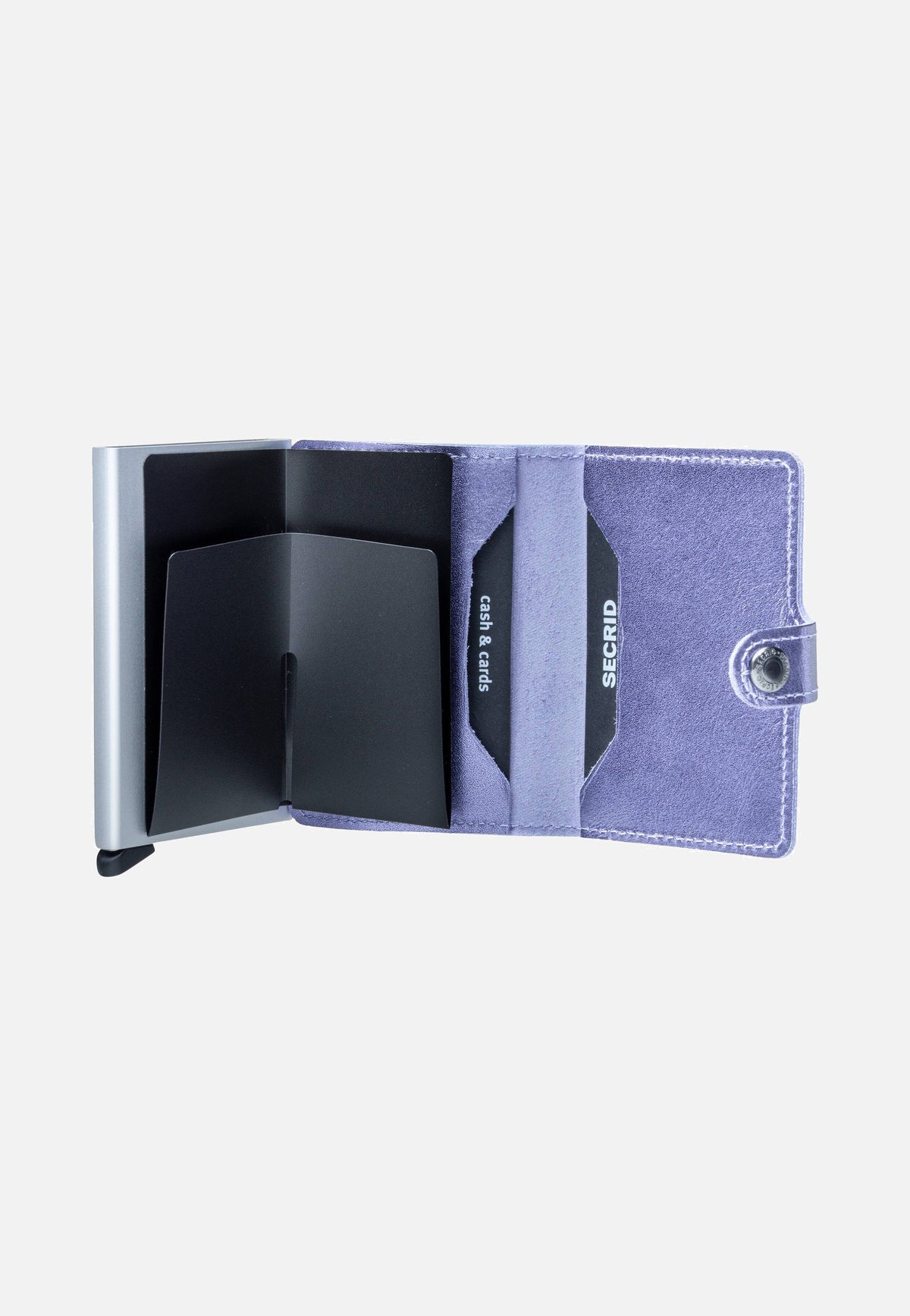Secrid Miniwallet Metallic Metallic Lila-Silver Wallet
