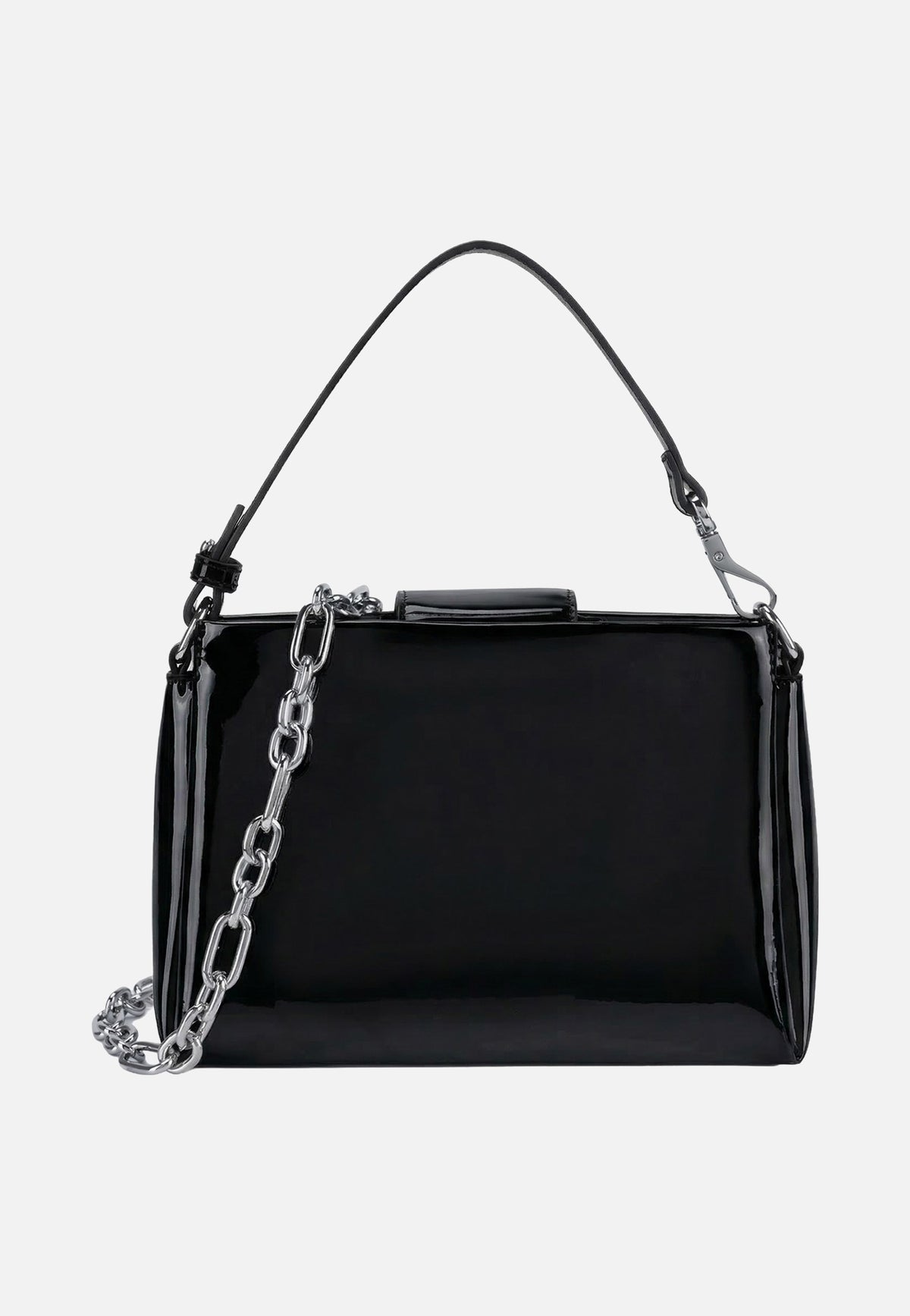 Seidenfelt Mariehamn Patent Black Borsa da sera