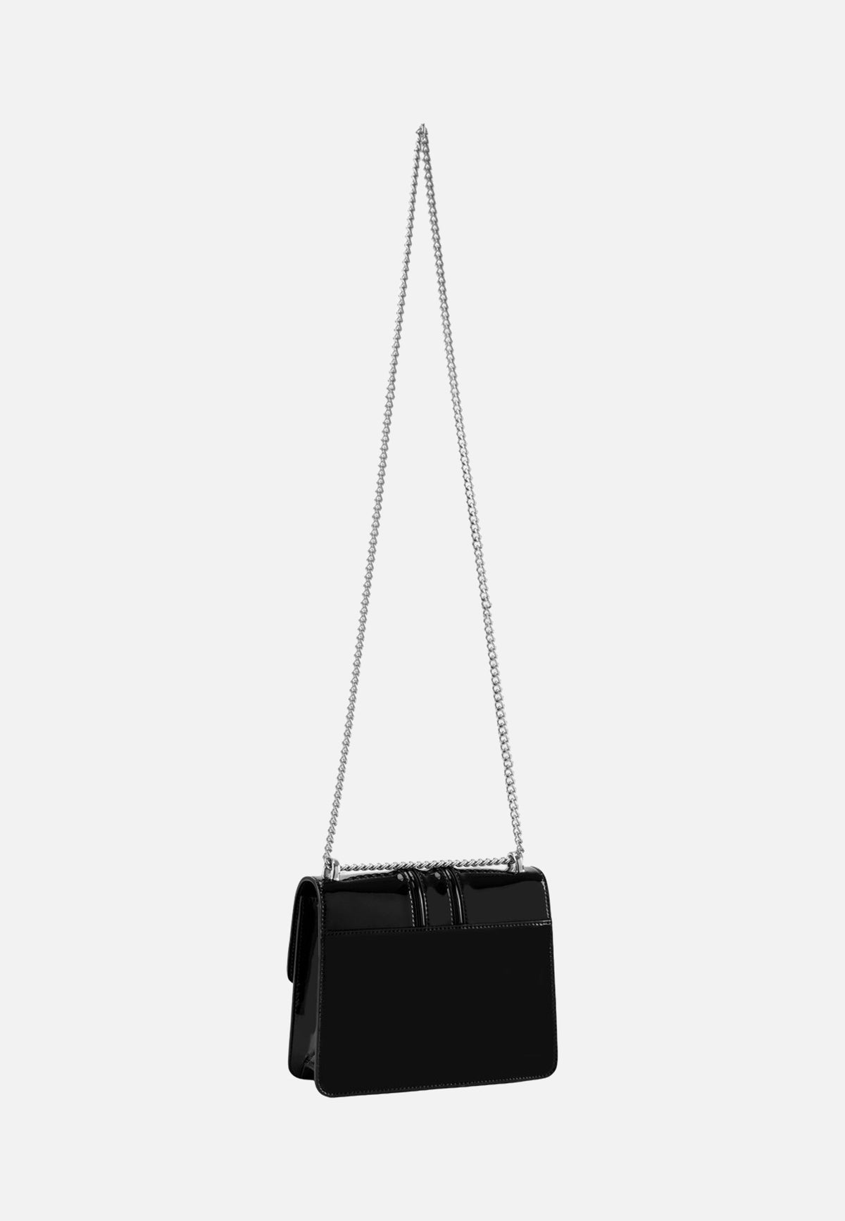 Seidenfelt Roros Mirror Patent Black Borsa da sera