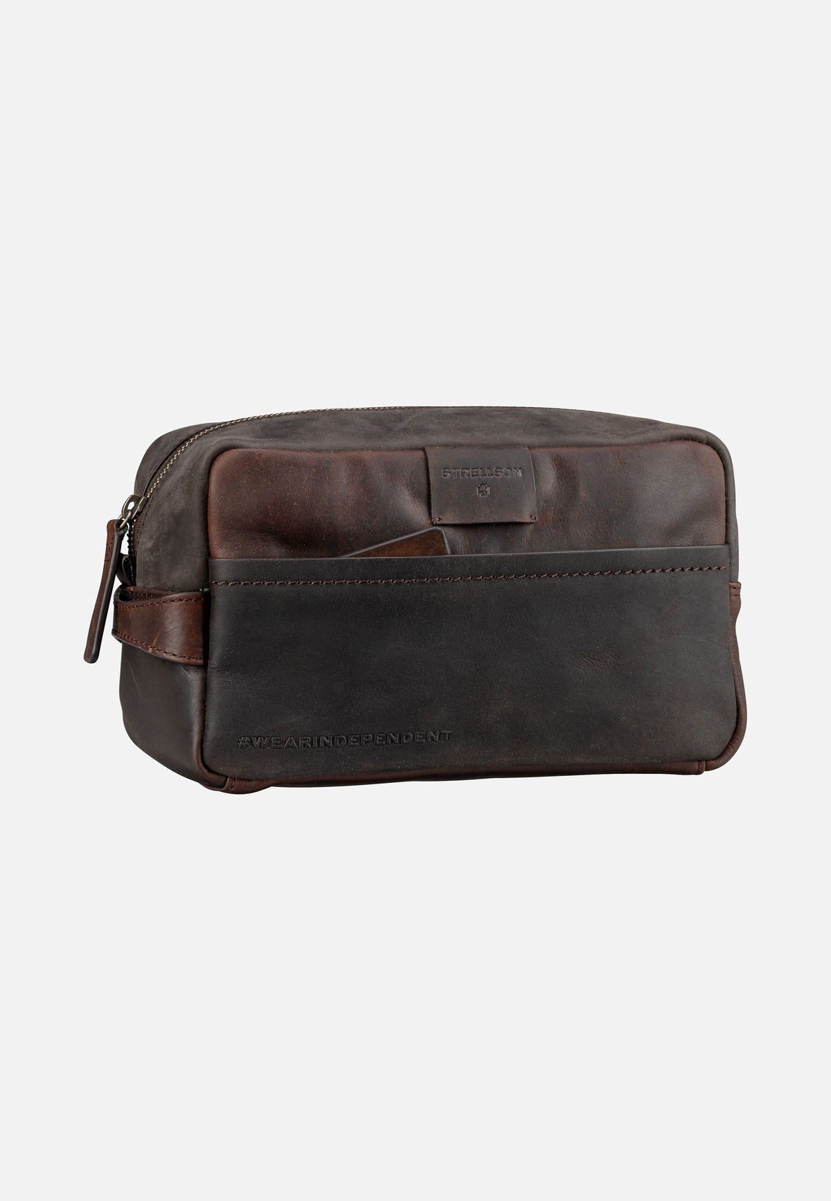Strellson Brick Lane Dick Washbag SHZ Dark Brown Toiletry Bag
